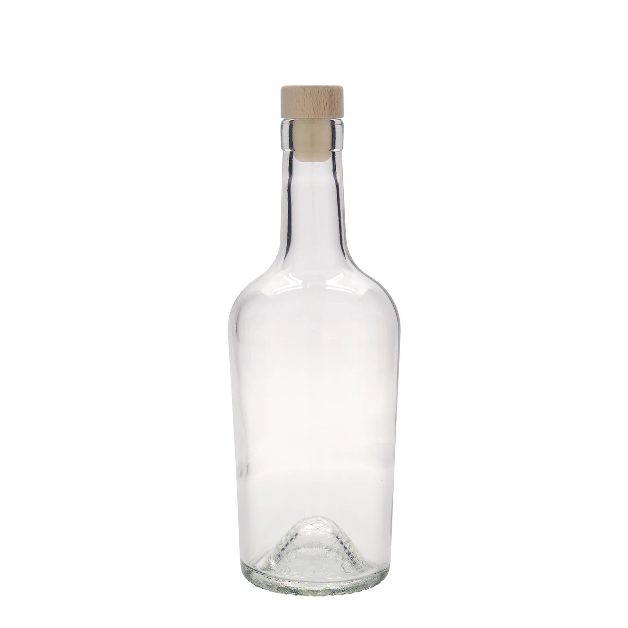 500 ml Glasflasche 'Margarethe', Mündung: Kork 500 ml Glasflasche 'Margarethe', Mündung: Kork