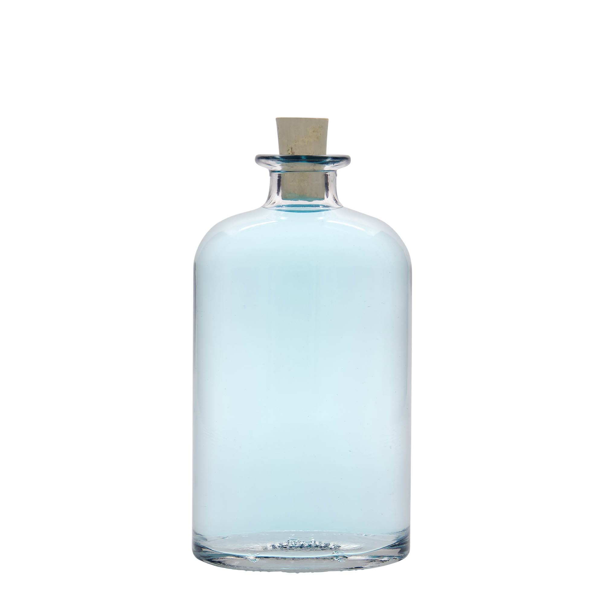 500 ml Glasflasche „Dundee“, oval, Mündung: Kork