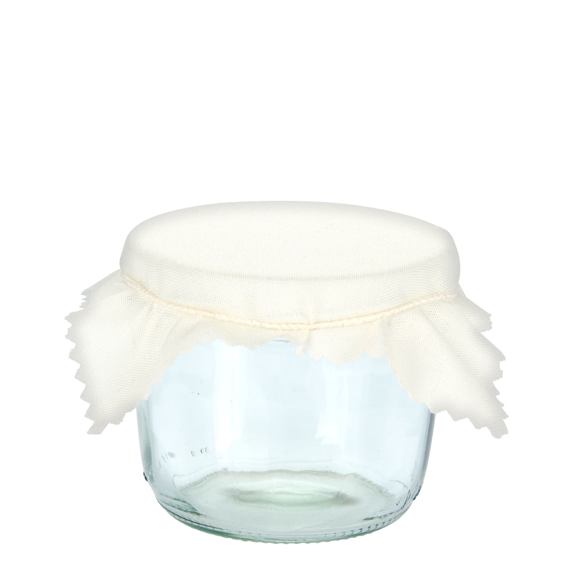 Stoffdeckchen 12x12, quadratisch, Textil, natur, Mündung: TO38-TO53