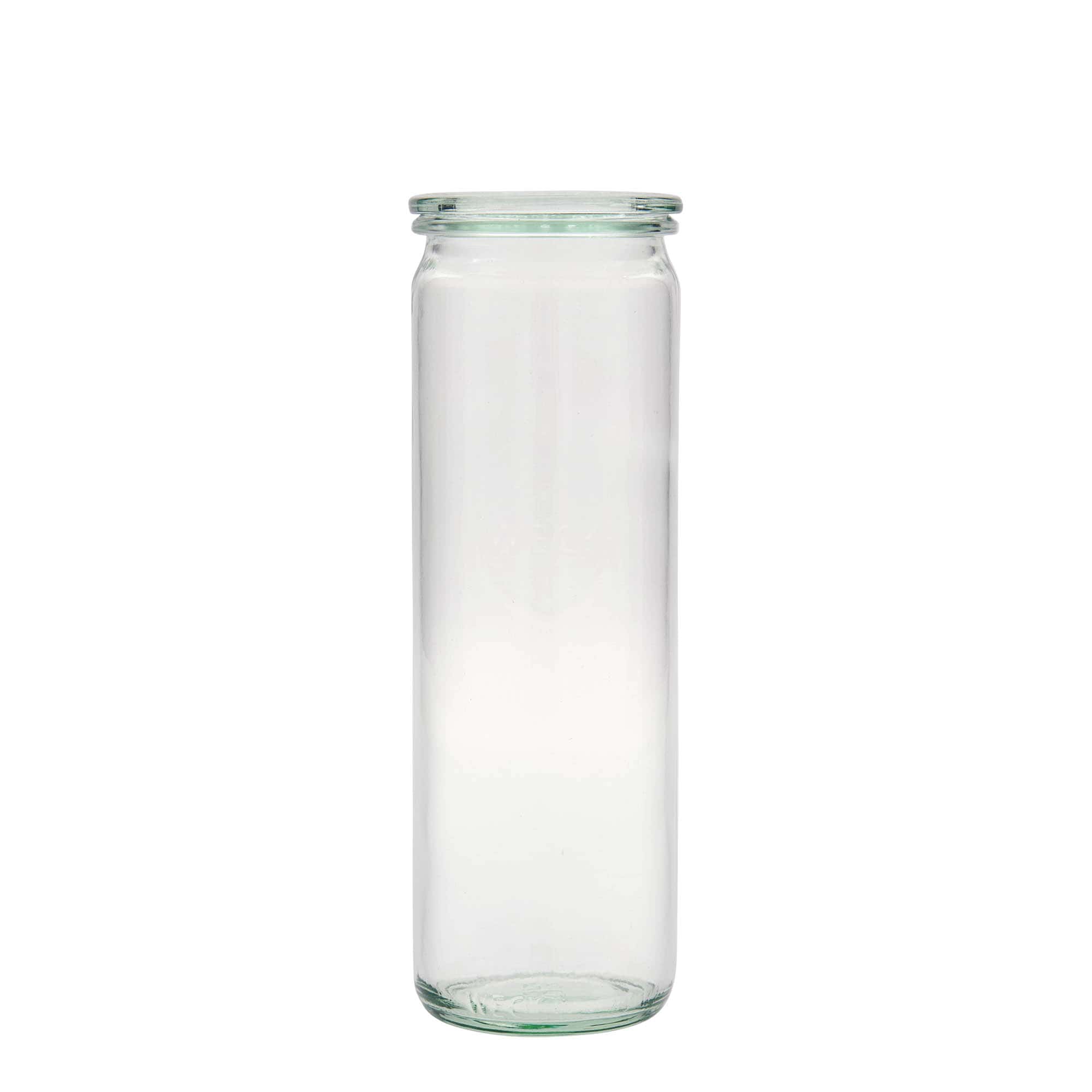 6x 600 ml WECK-Zylinderglas mit Glasdeckel RR 60