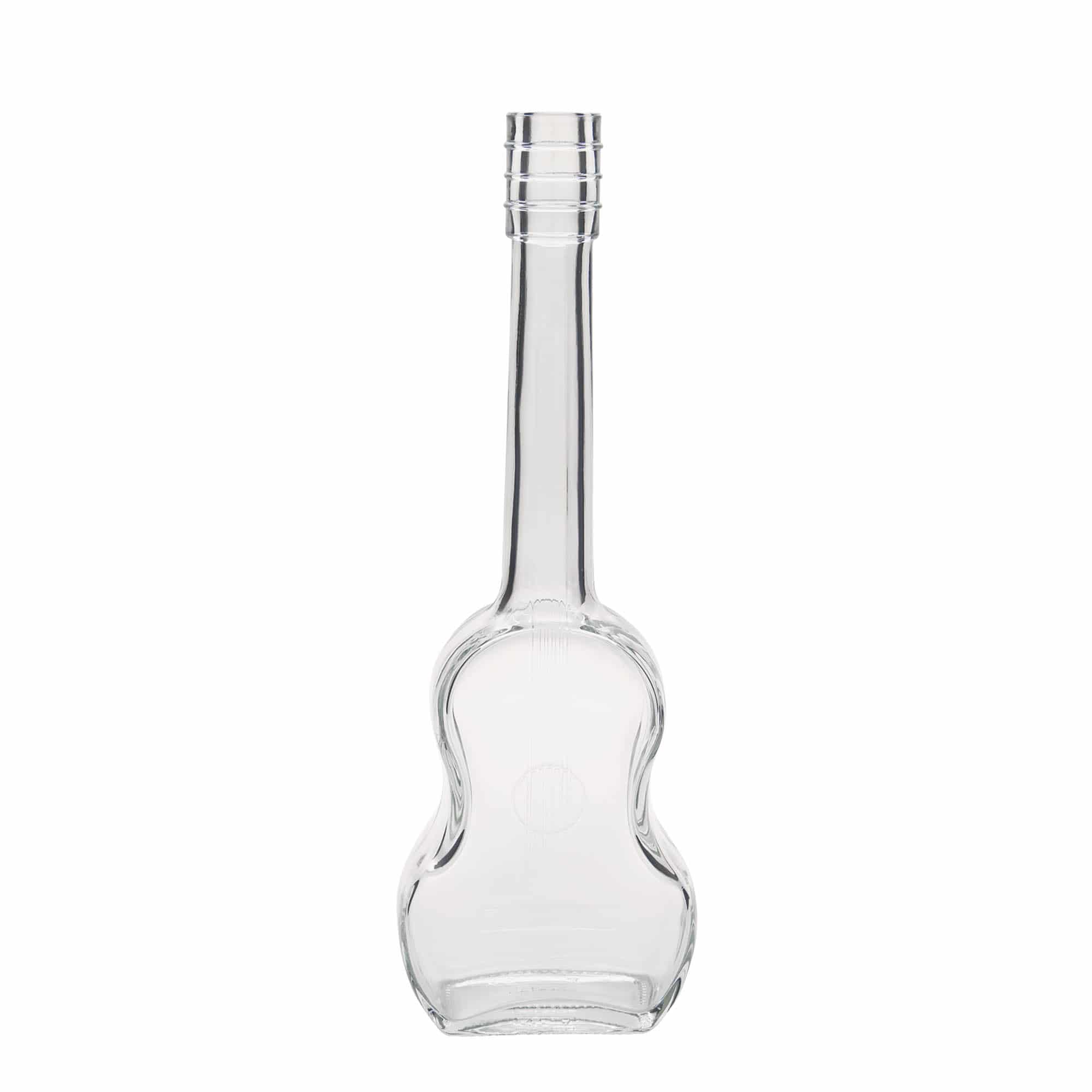 500 ml Glasflasche 'Gitarre', Mündung: Kork 500 ml Glasflasche 'Gitarre', Mündung: Kork