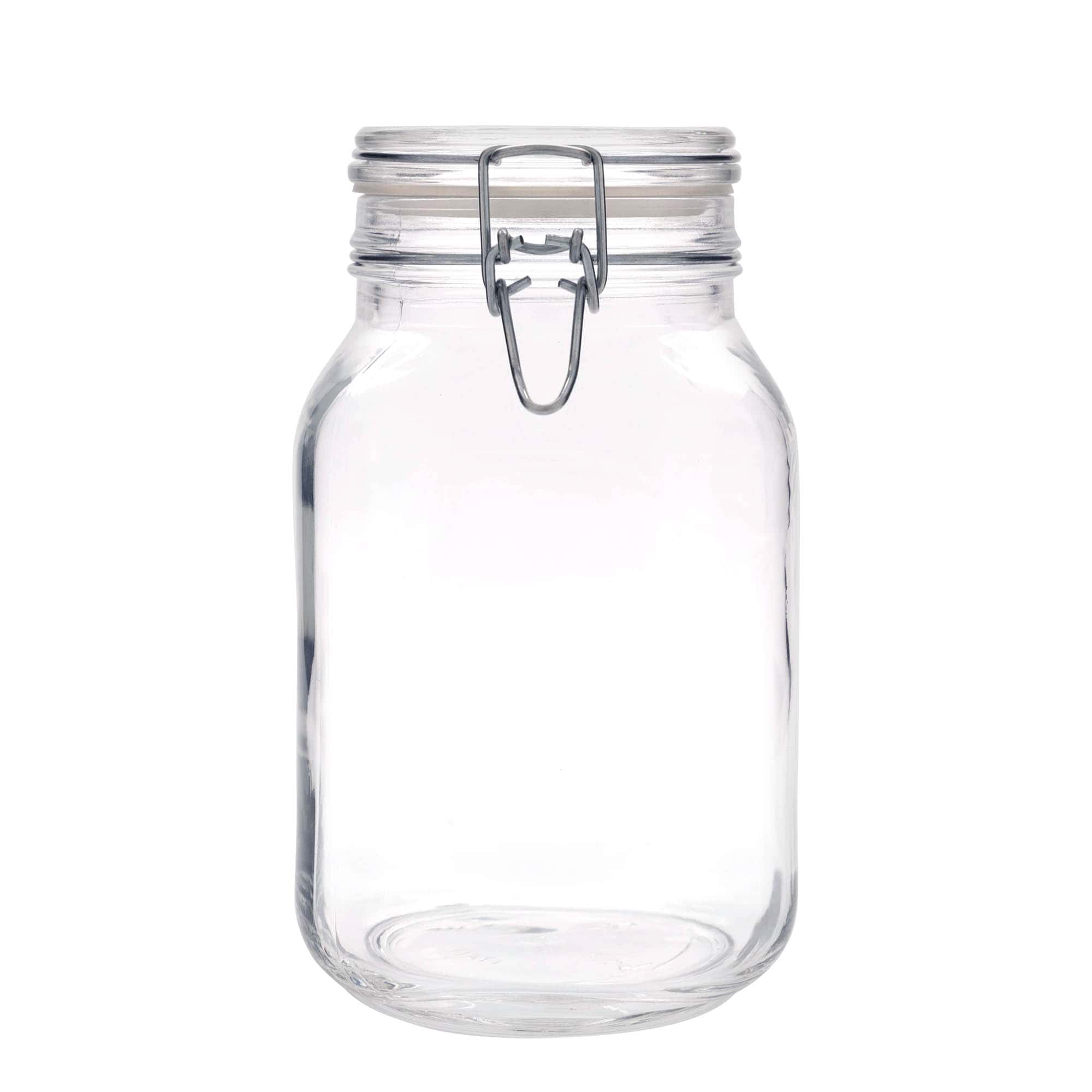 2.000 ml Drahtbügelglas „Fido“, quadratisch, Mündung: Drahtbügelverschluss
