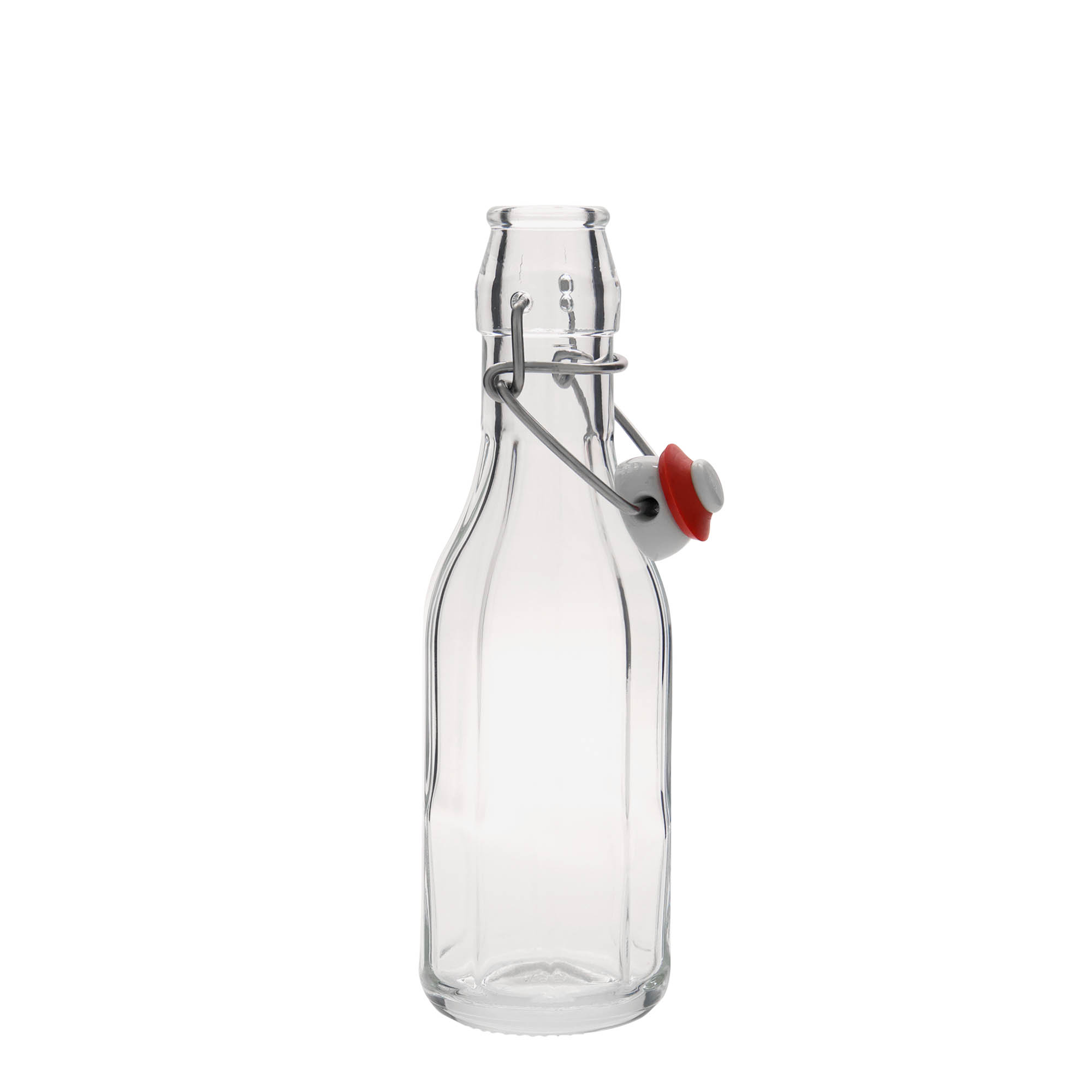 250 ml Glasflasche 'Bravo', zehneckig, Mündung: Bügelverschluss 250 ml Glasflasche 'Bravo', zehneckig, Mündung: Bügelverschluss