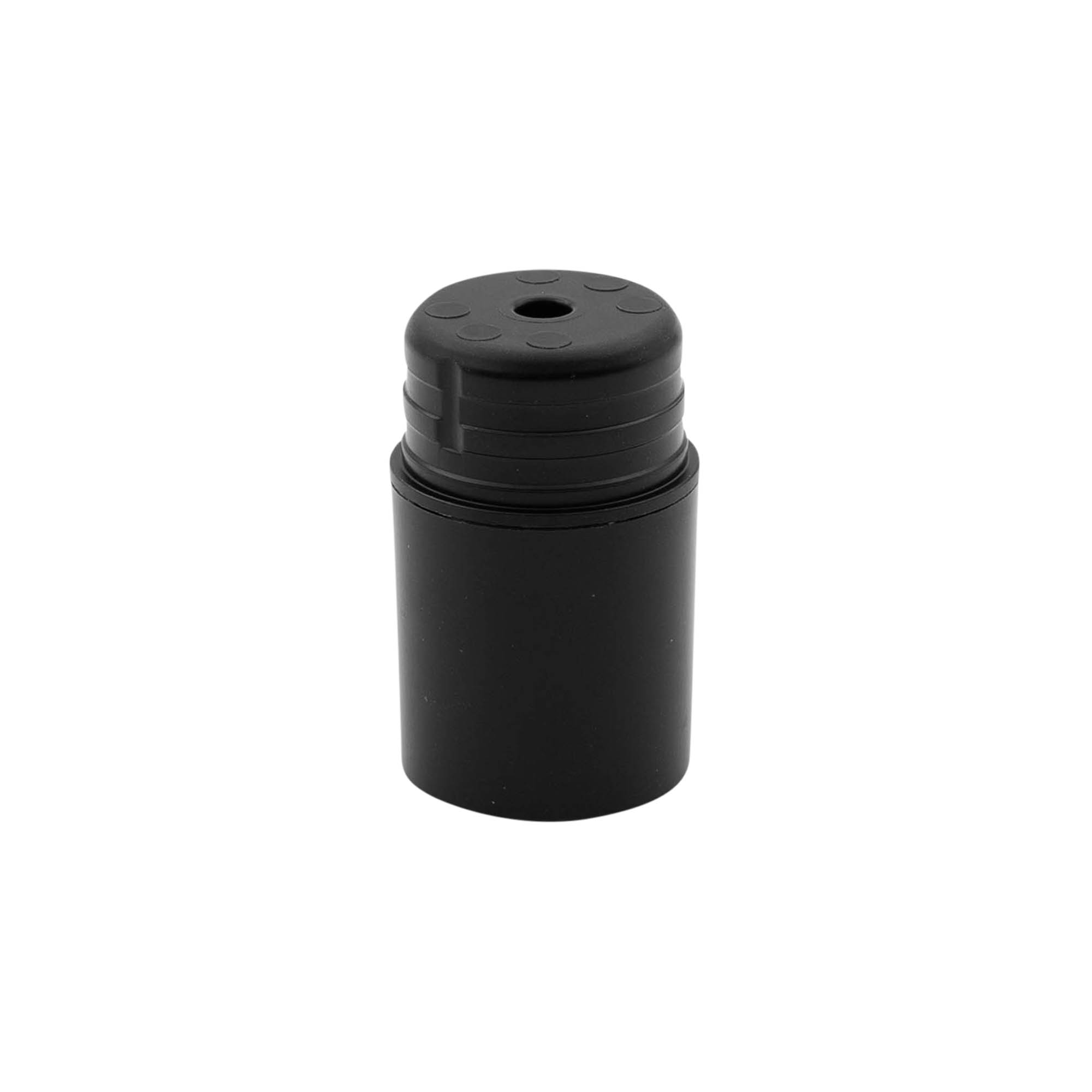Airless Dispenser Pumpkopf „Nano“, PP-Kunststoff, schwarz