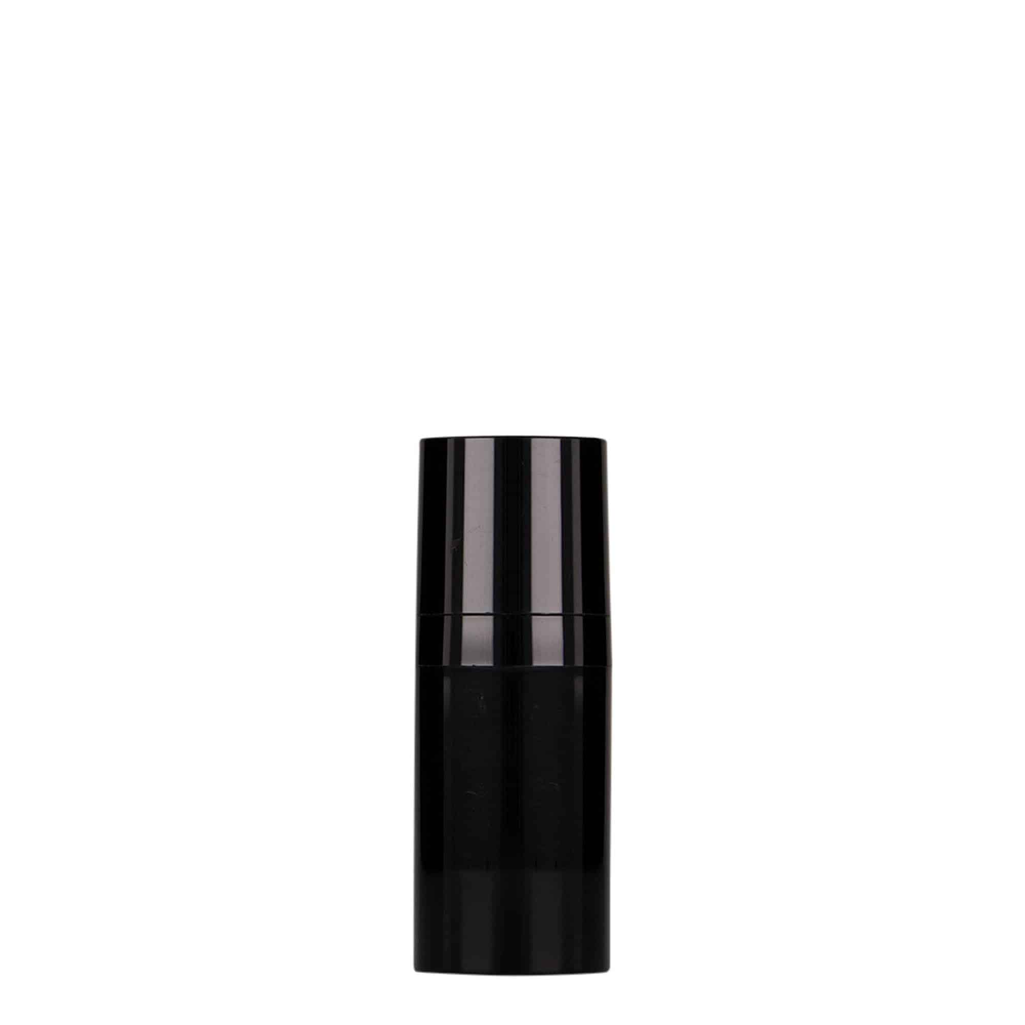 15 ml Airless Dispenser „Micro“, PP-Kunststoff, schwarz
