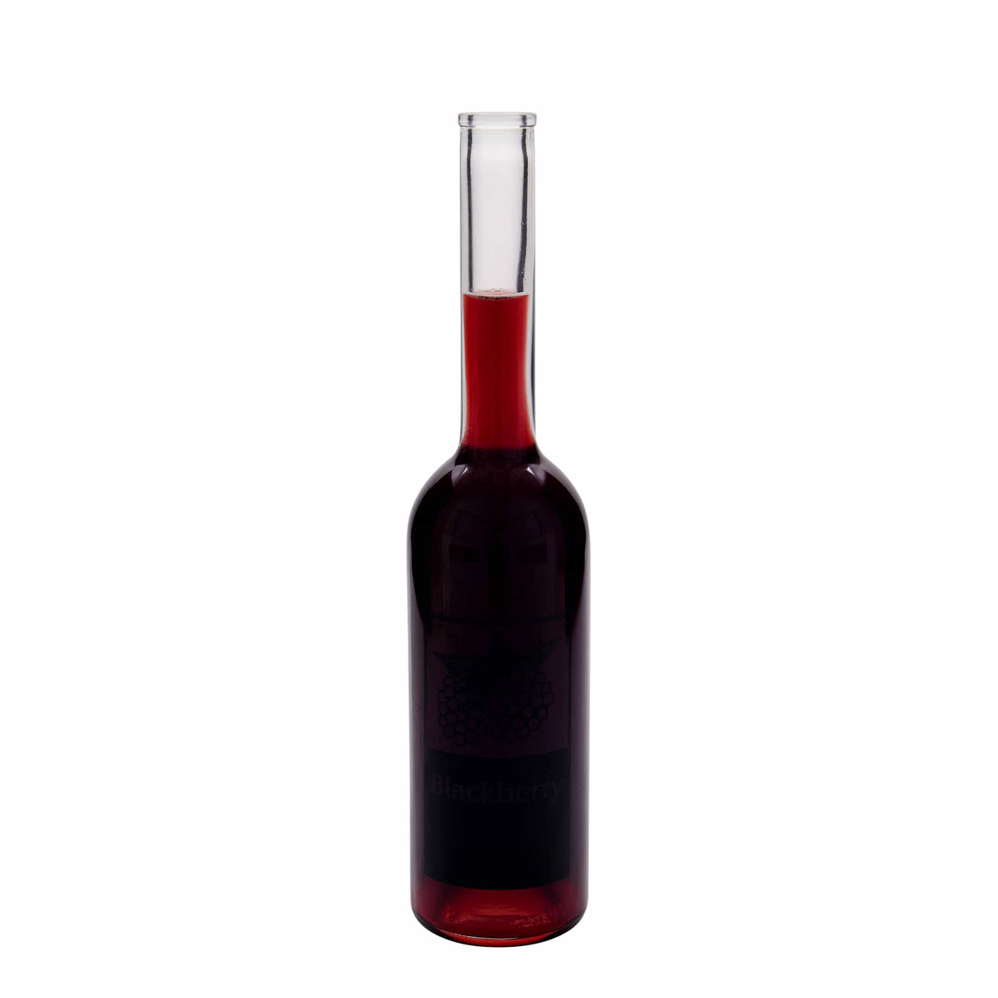 500 ml Glasflasche „Opera“, Motiv: Blackberry, Mündung: Kork