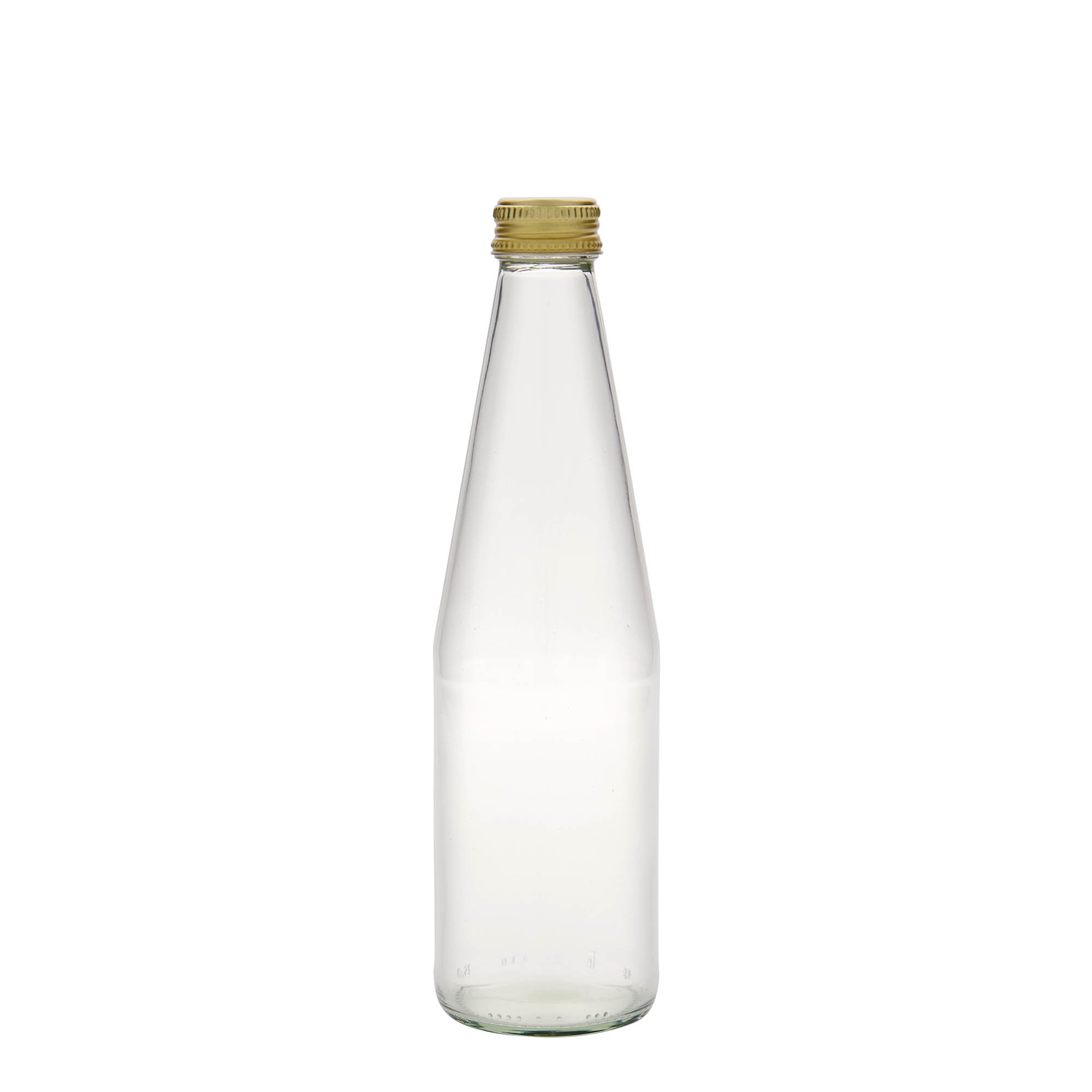 330 ml Universalflasche Karottenform, Glas, Mündung: PP 28