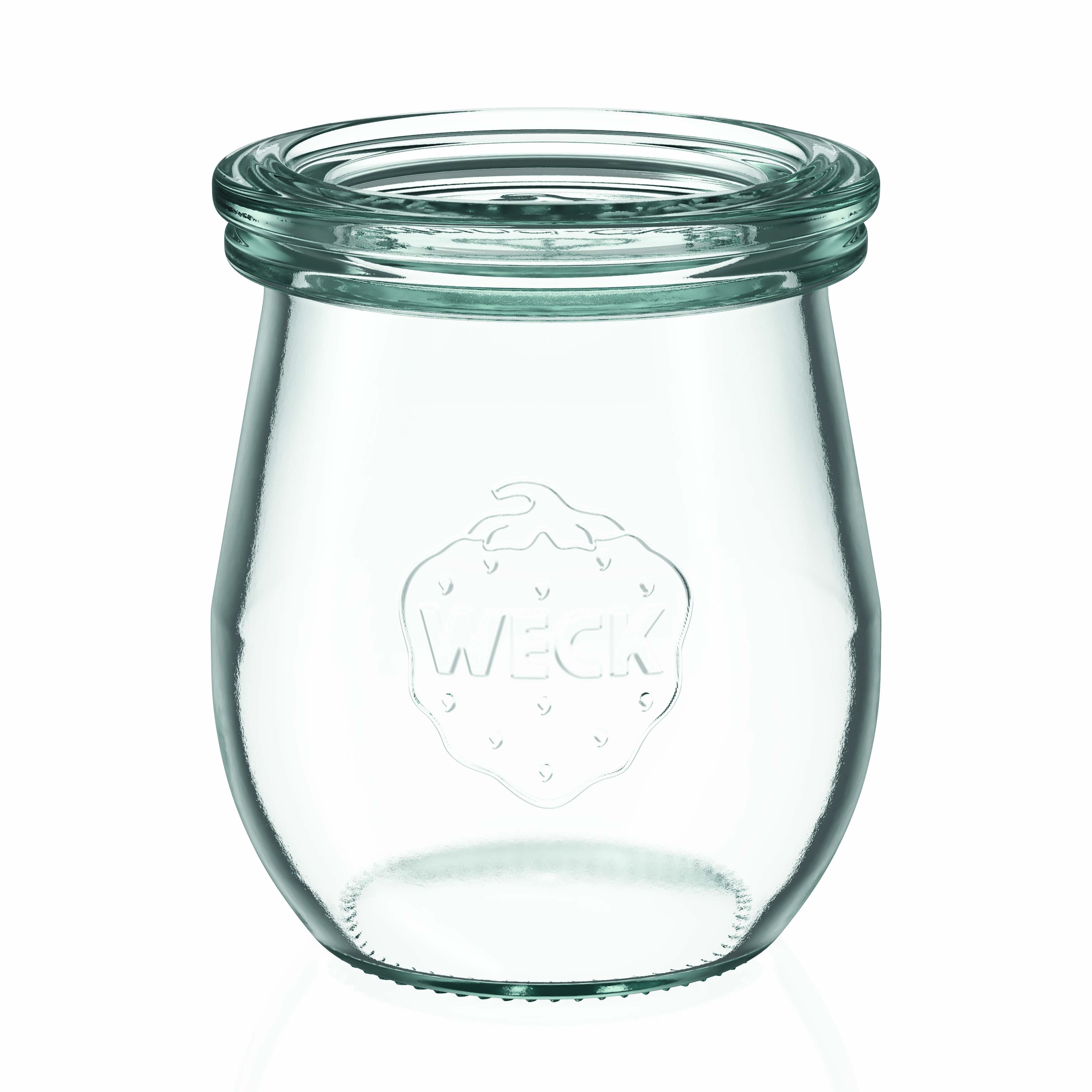 12x 220 ml WECK-Tulpenglas mit Glasdeckel RR 60