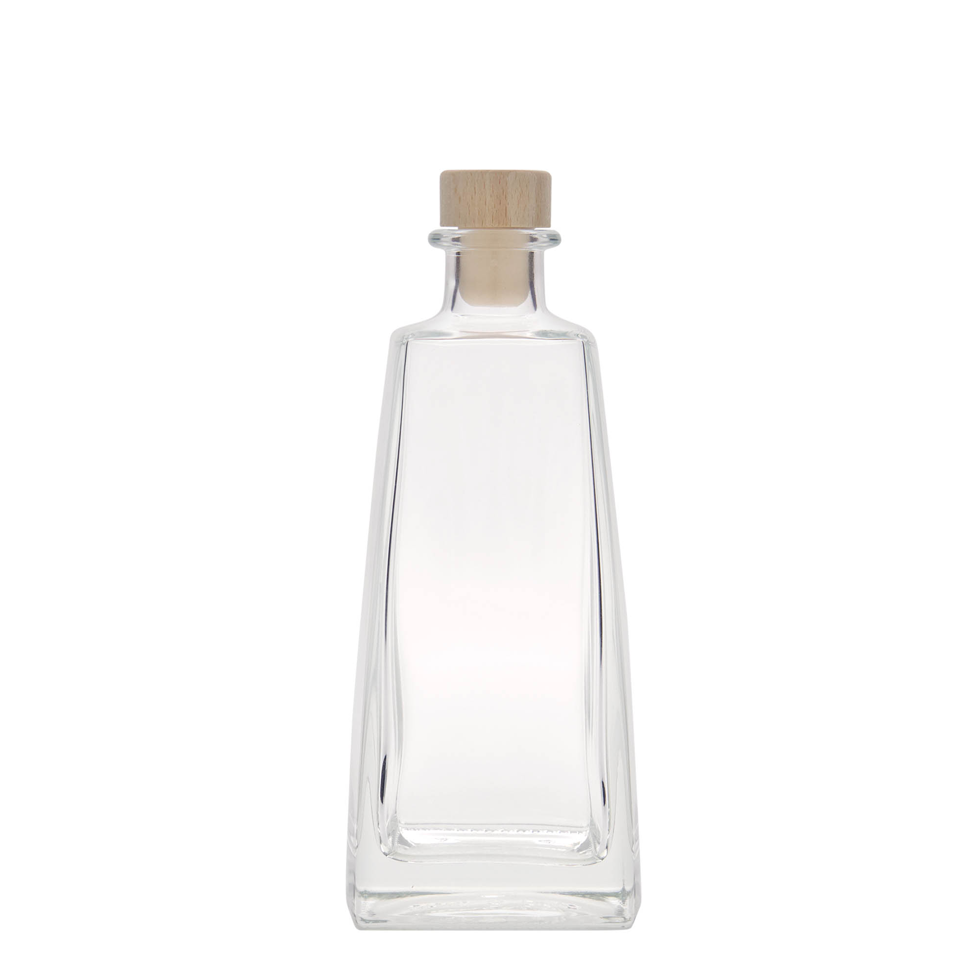 350 ml Glasflasche „Timmy“, rechteckig, Mündung: Kork