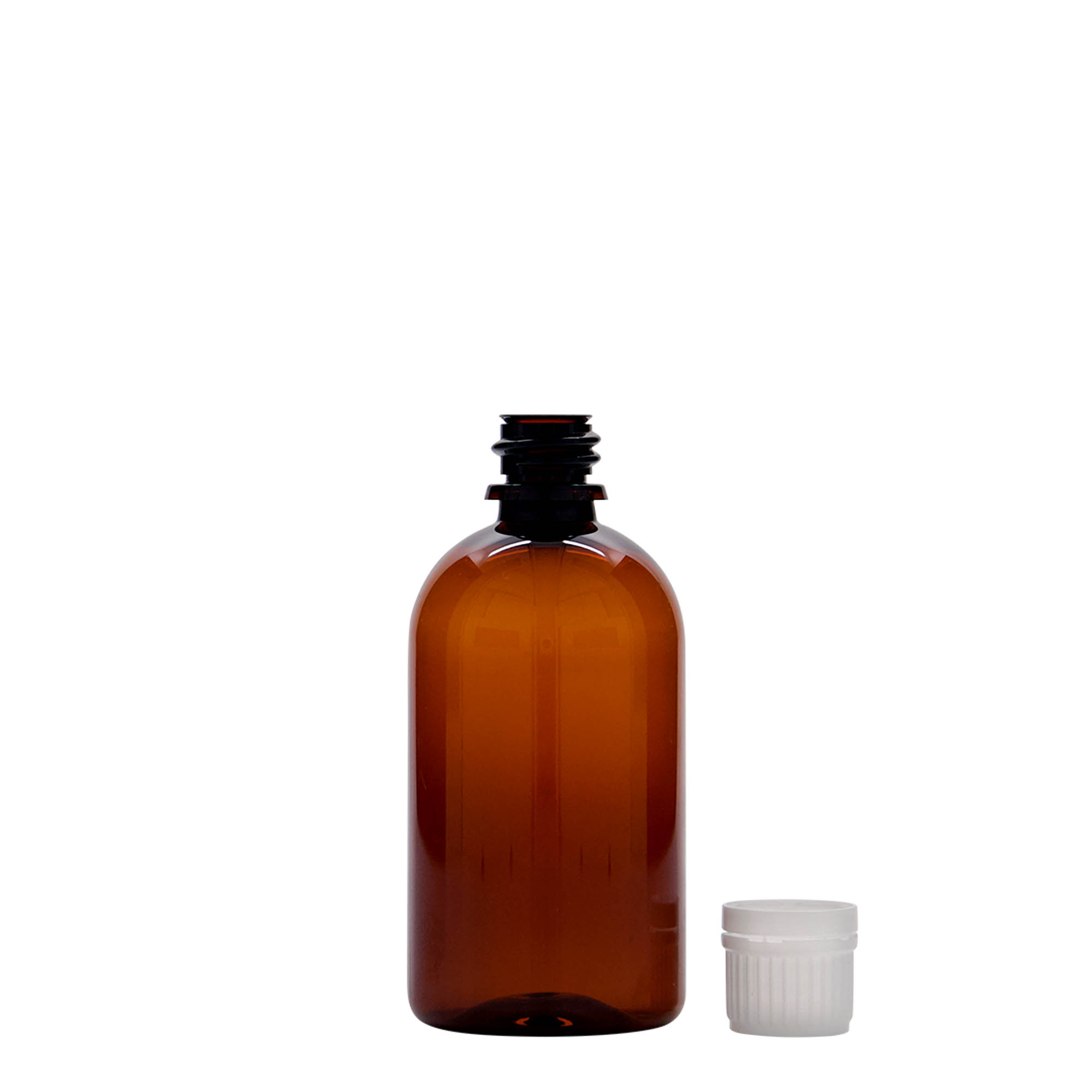 100 ml PET-Medizinflasche 'Easy Living', braun, Kunststoff, Mündung: DIN 18 100 ml PET-Medizinflasche 'Easy Living', braun, Kunststoff, Mündung: DIN 18
