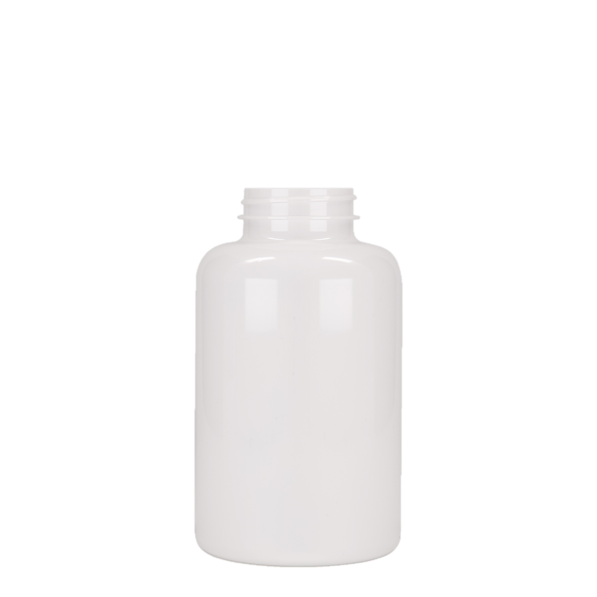 500 ml PET-Packer, Kunststoff, weiß, Mündung: 45/400