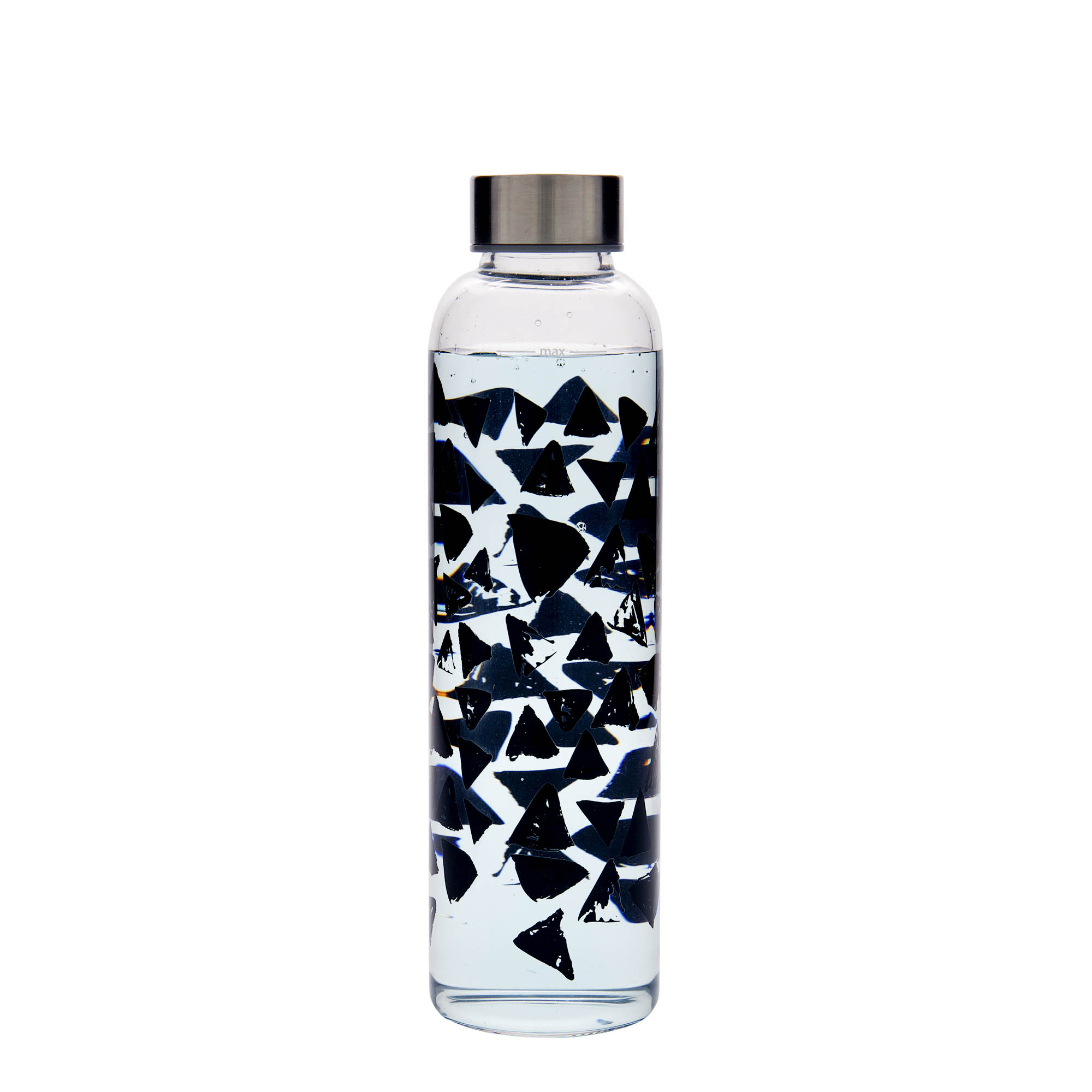 500 ml Trinkflasche 'Perseus - Schwarze Dreiecke', Mündung: Schraubverschluss 500 ml Trinkflasche 'Perseus - Schwarze Dreiecke', Mündung: Schraubverschluss