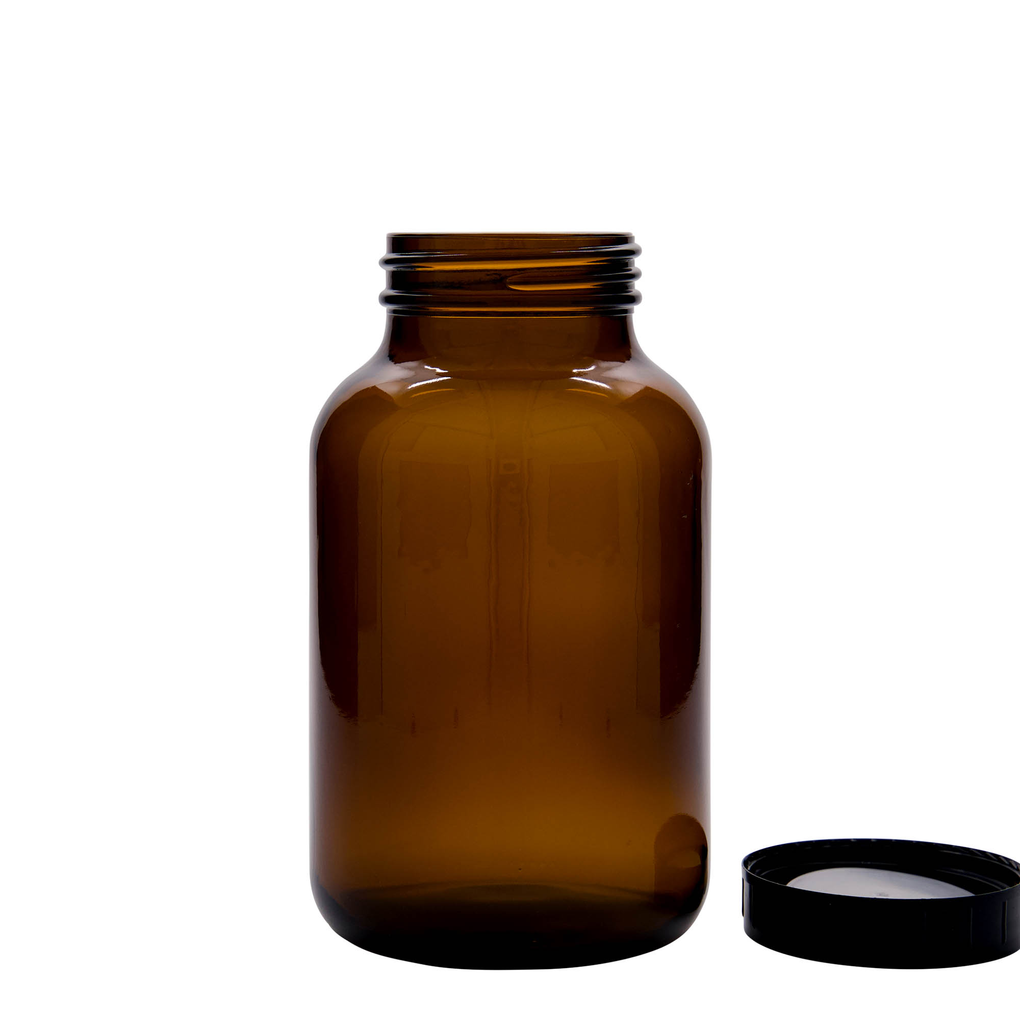 1.000 ml Weithalsglas, braun, Mündung: DIN 68 1.000 ml Weithalsglas, braun, Mündung: DIN 68