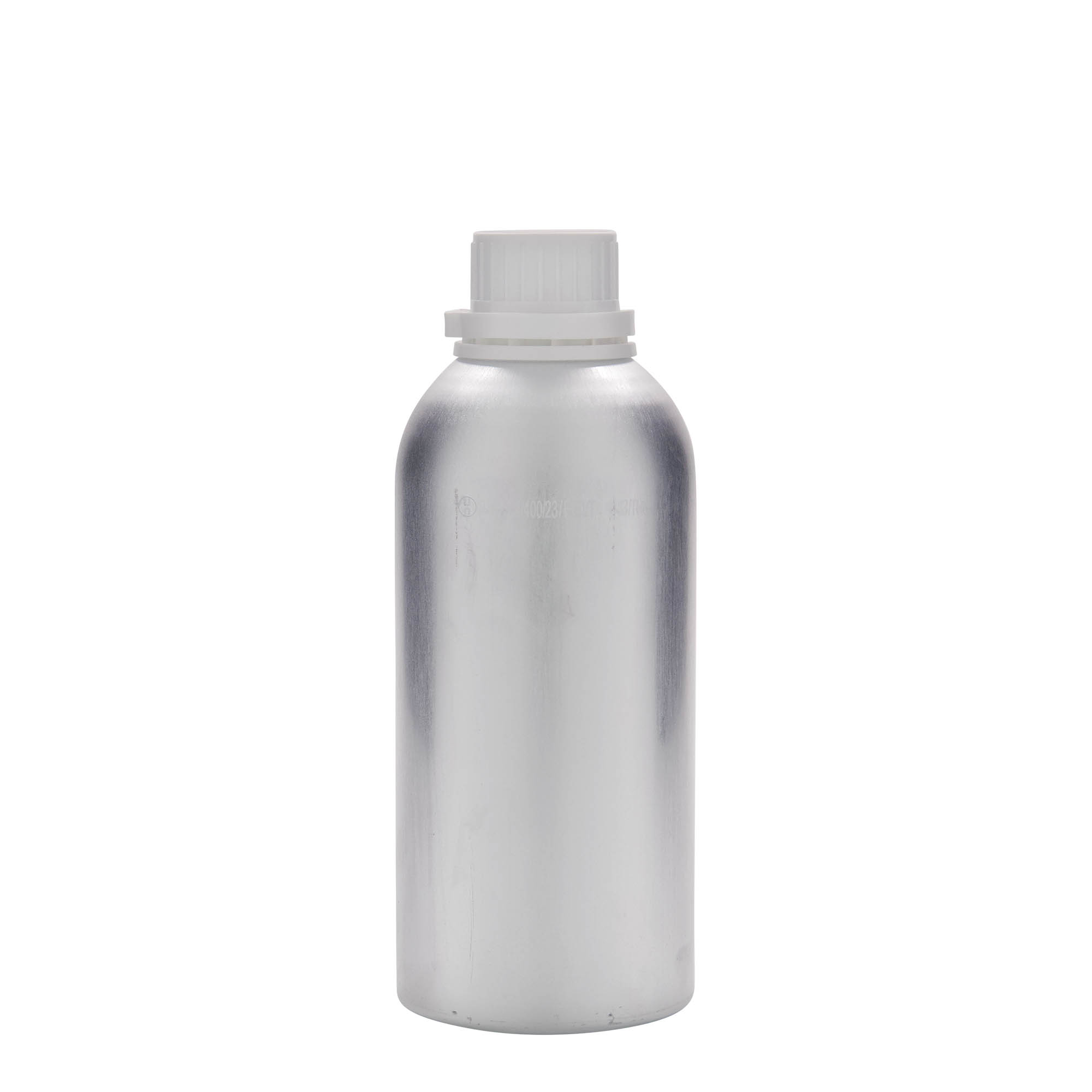 625 ml Aluminiumflasche, Metall, silber, Mündung: DIN 32
