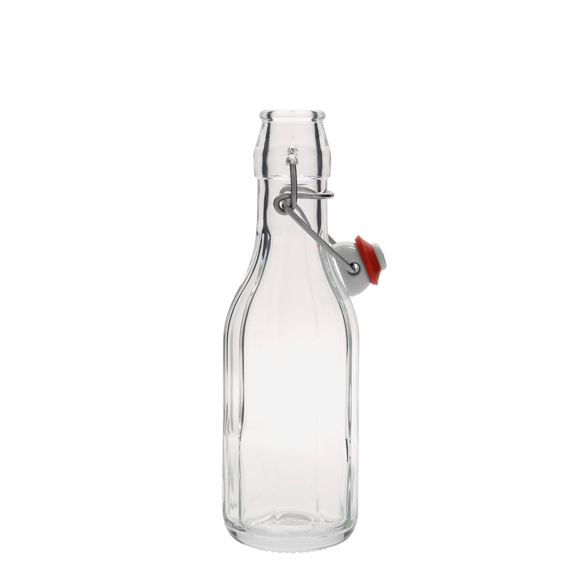 250 ml Glasflasche 'Bravo', zehneckig, Mündung: Bügelverschluss 250 ml Glasflasche 'Bravo', zehneckig, Mündung: Bügelverschluss