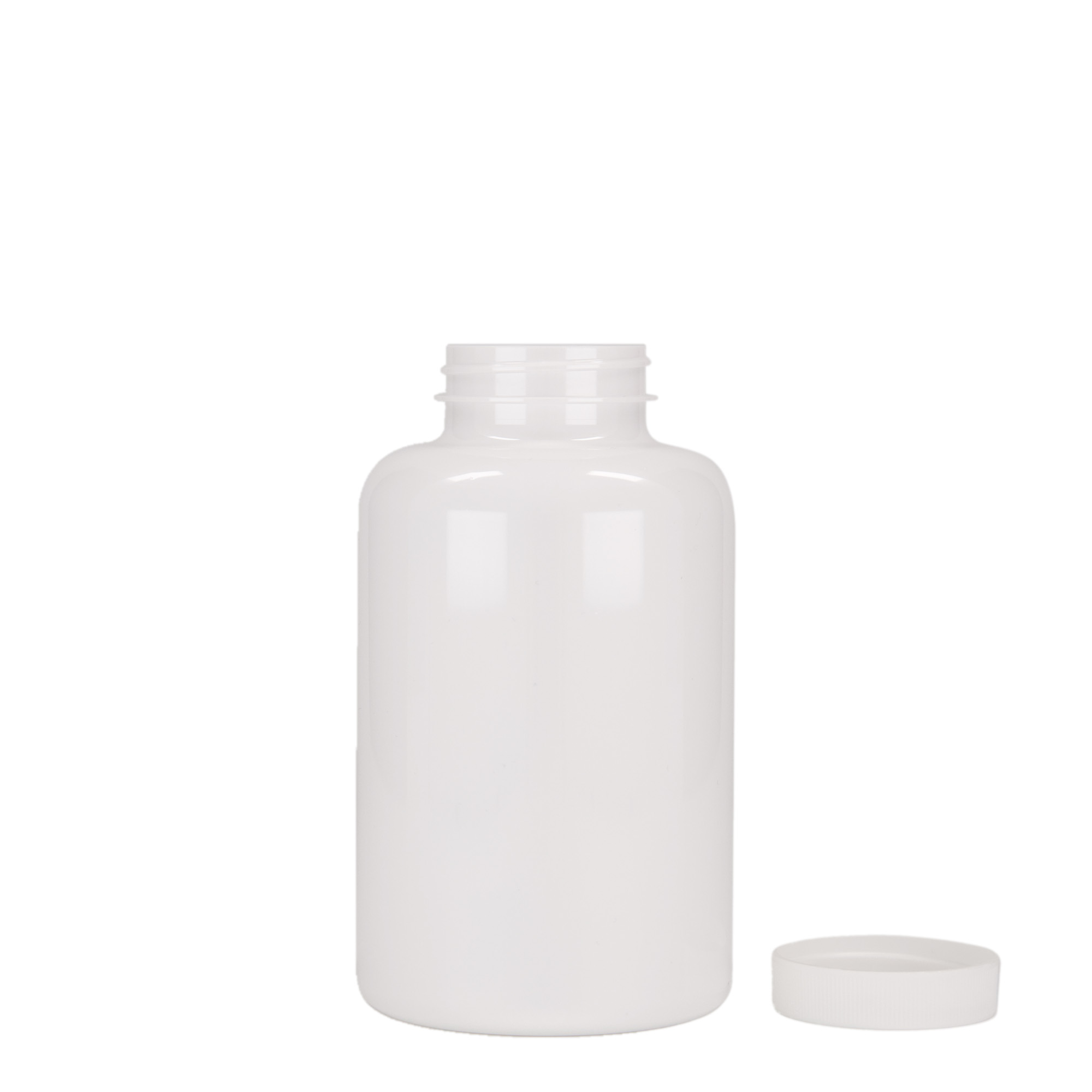 500 ml PET-Packer, Kunststoff, weiß, Mündung: 45/400 500 ml PET-Packer, Kunststoff, weiß, Mündung: 45/400
