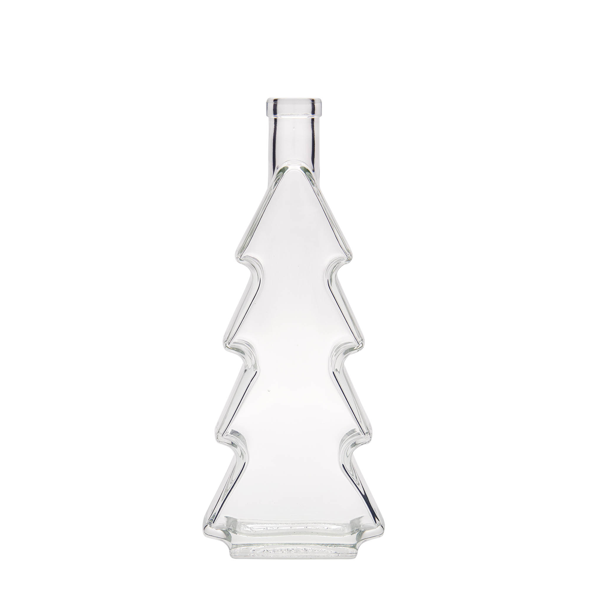 350 ml Glasflasche 'Tannenbaum', Mündung: Kork 350 ml Glasflasche 'Tannenbaum', Mündung: Kork