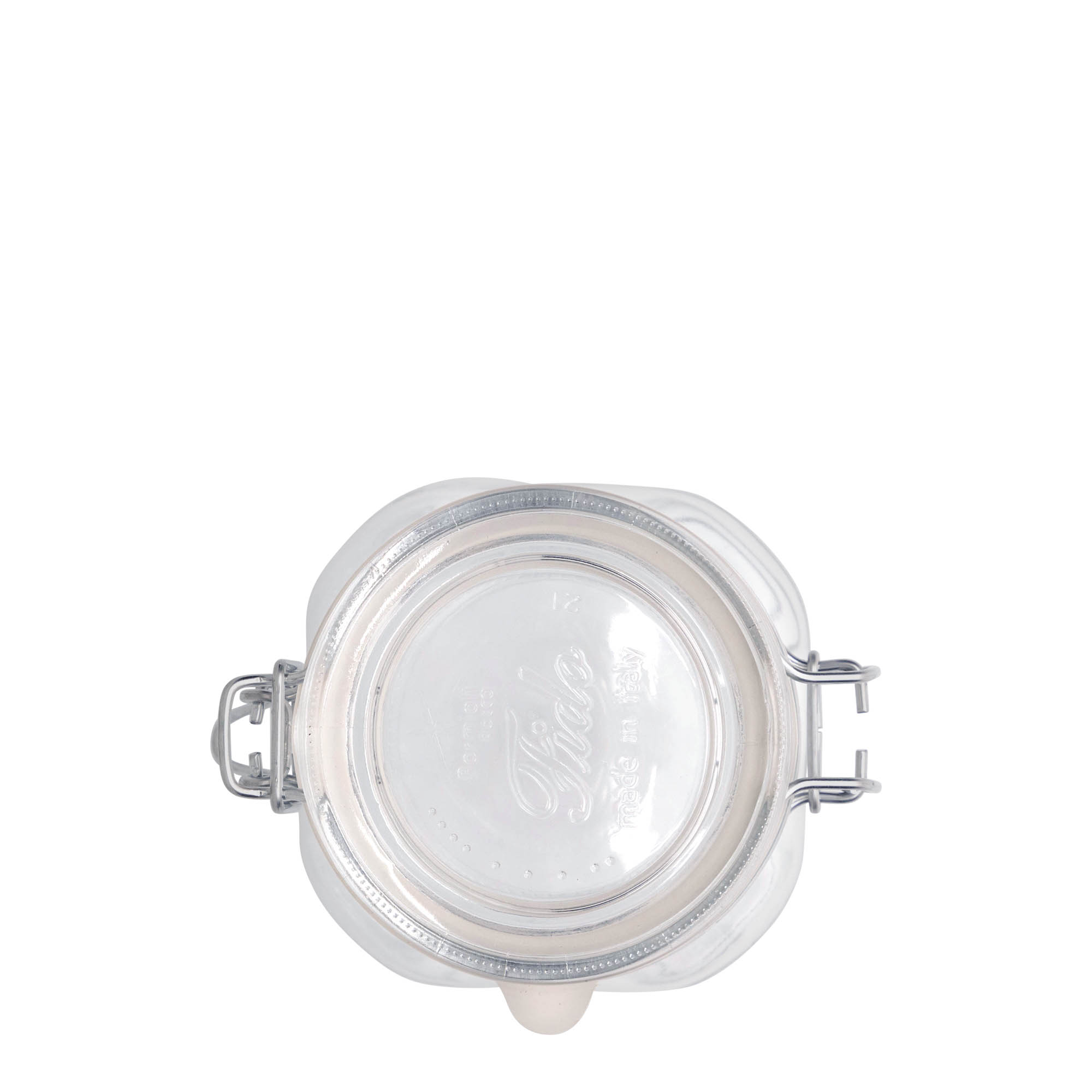 500 ml Drahtbügelglas 'Fido', quadratisch, Mündung: Drahtbügelverschluss 500 ml Drahtbügelglas 'Fido', quadratisch, Mündung: Drahtbügelverschluss