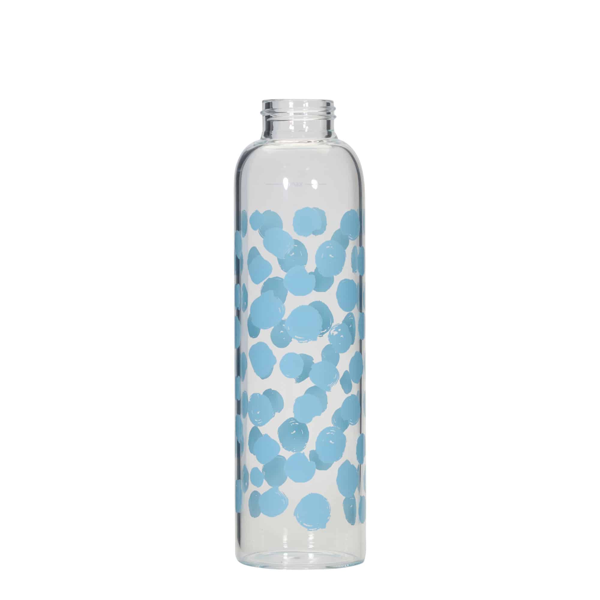 500 ml Trinkflasche 'Perseus - Blaue Punkte', Mündung: Schraubverschluss