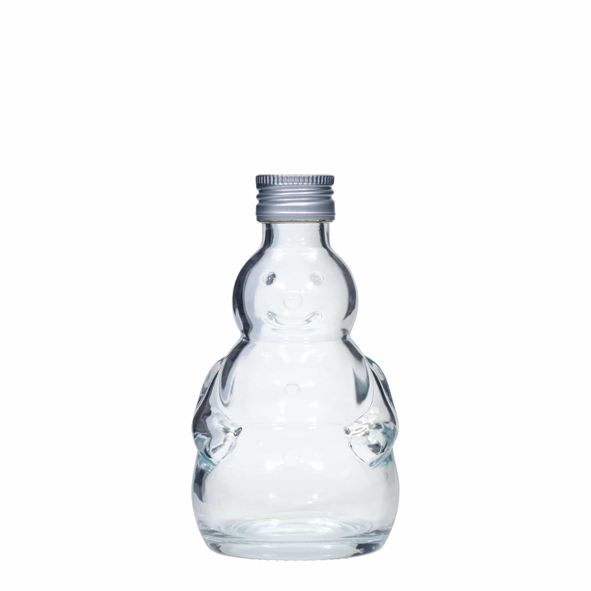 200 ml Glasflasche 'Schneemann', Mündung: PP 28