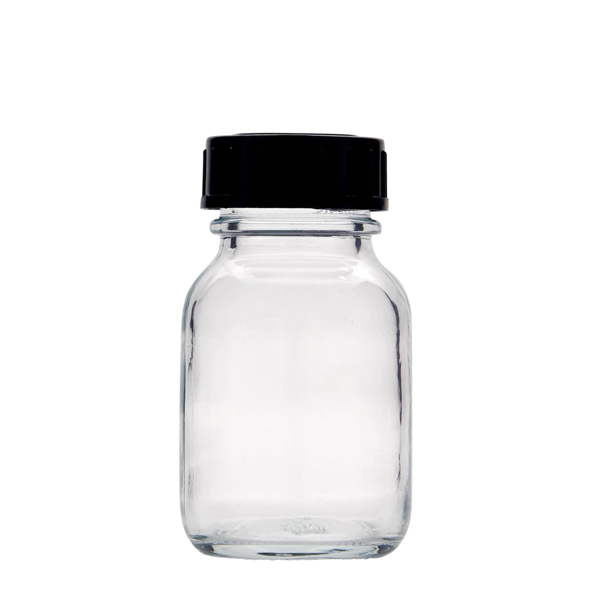 50 ml Weithalsglas, Mündung: DIN 32 50 ml Weithalsglas, Mündung: DIN 32
