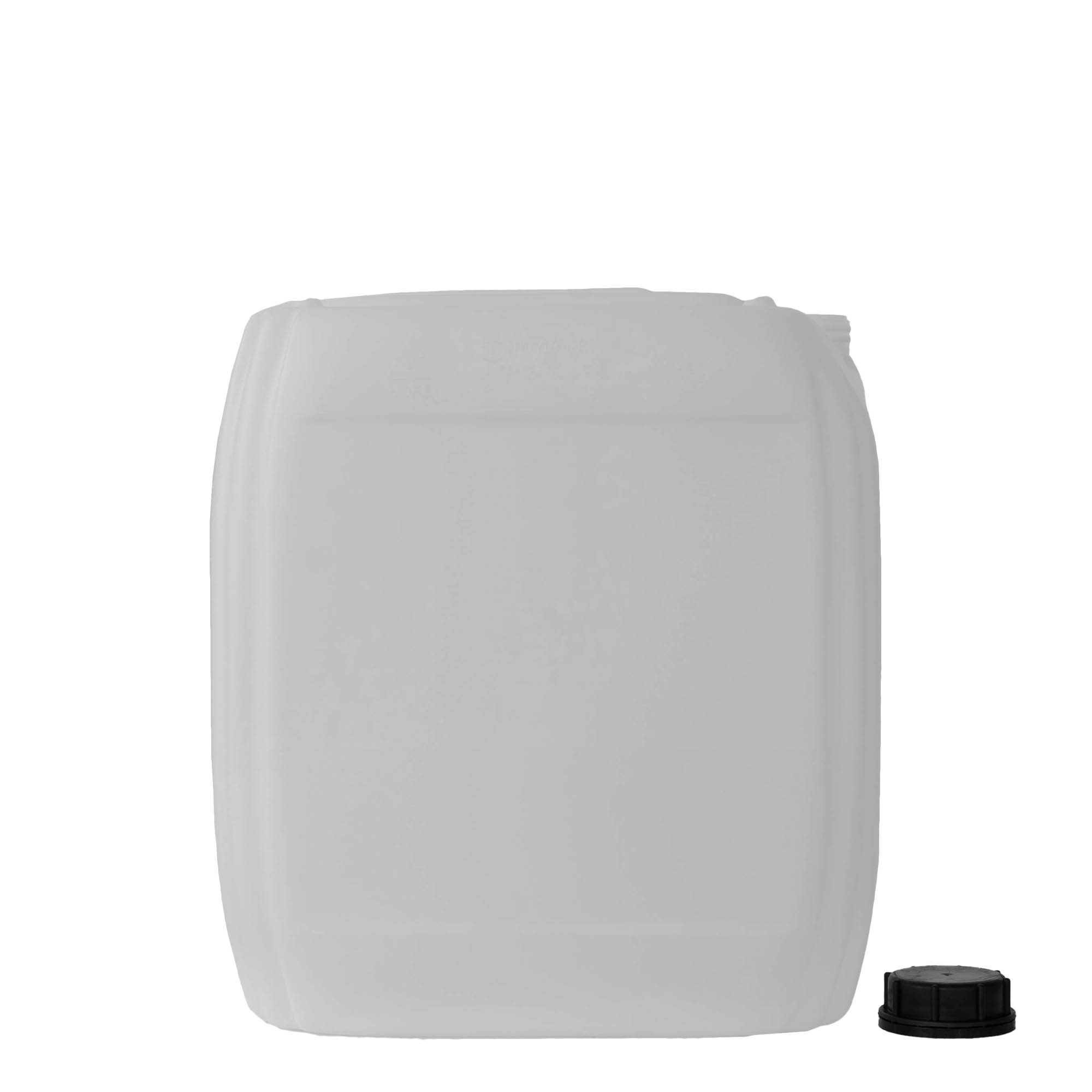 30 l Kanister, rechteckig, HDPE-Kunststoff, natur, Mündung: ND 60 30 l Kanister, rechteckig, HDPE-Kunststoff, natur, Mündung: ND 60