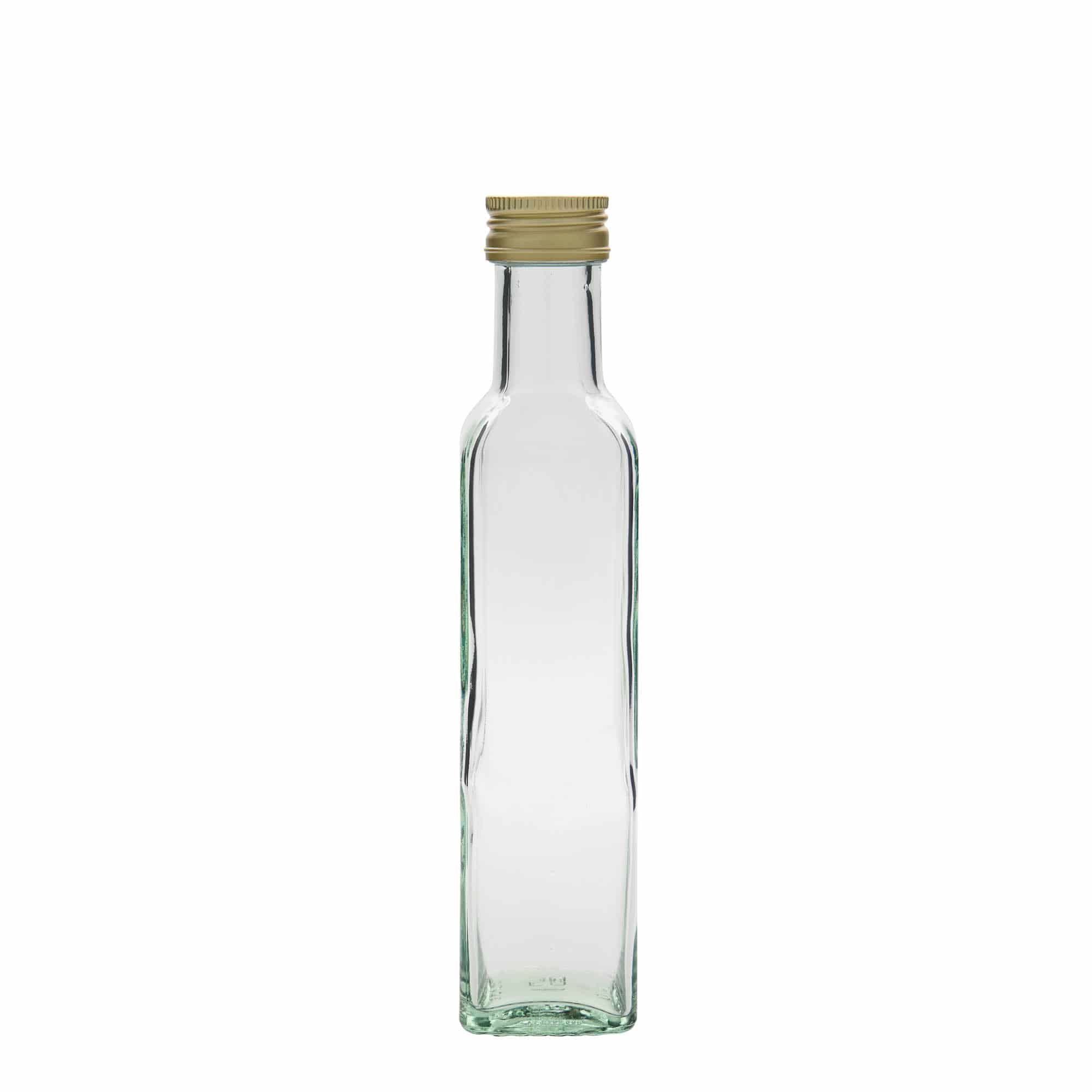 250 ml Glasflasche „Marasca“, quadratisch, Mündung: PP 31,5