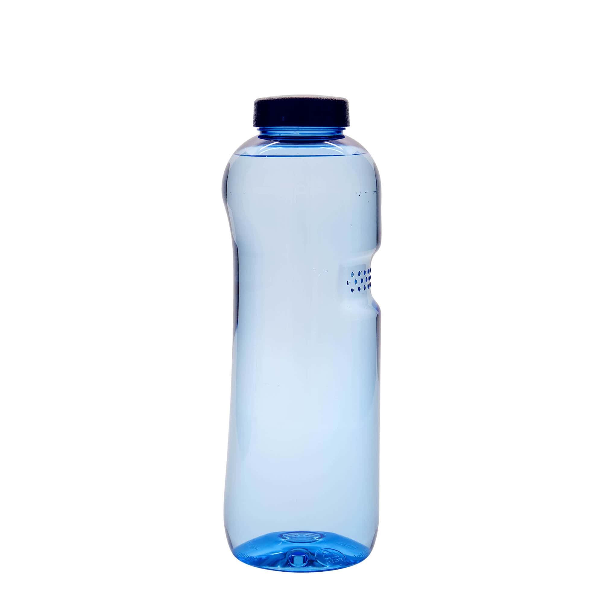 1.000 ml PET-Trinkflasche 'Kavodrink', Kunststoff, blau
