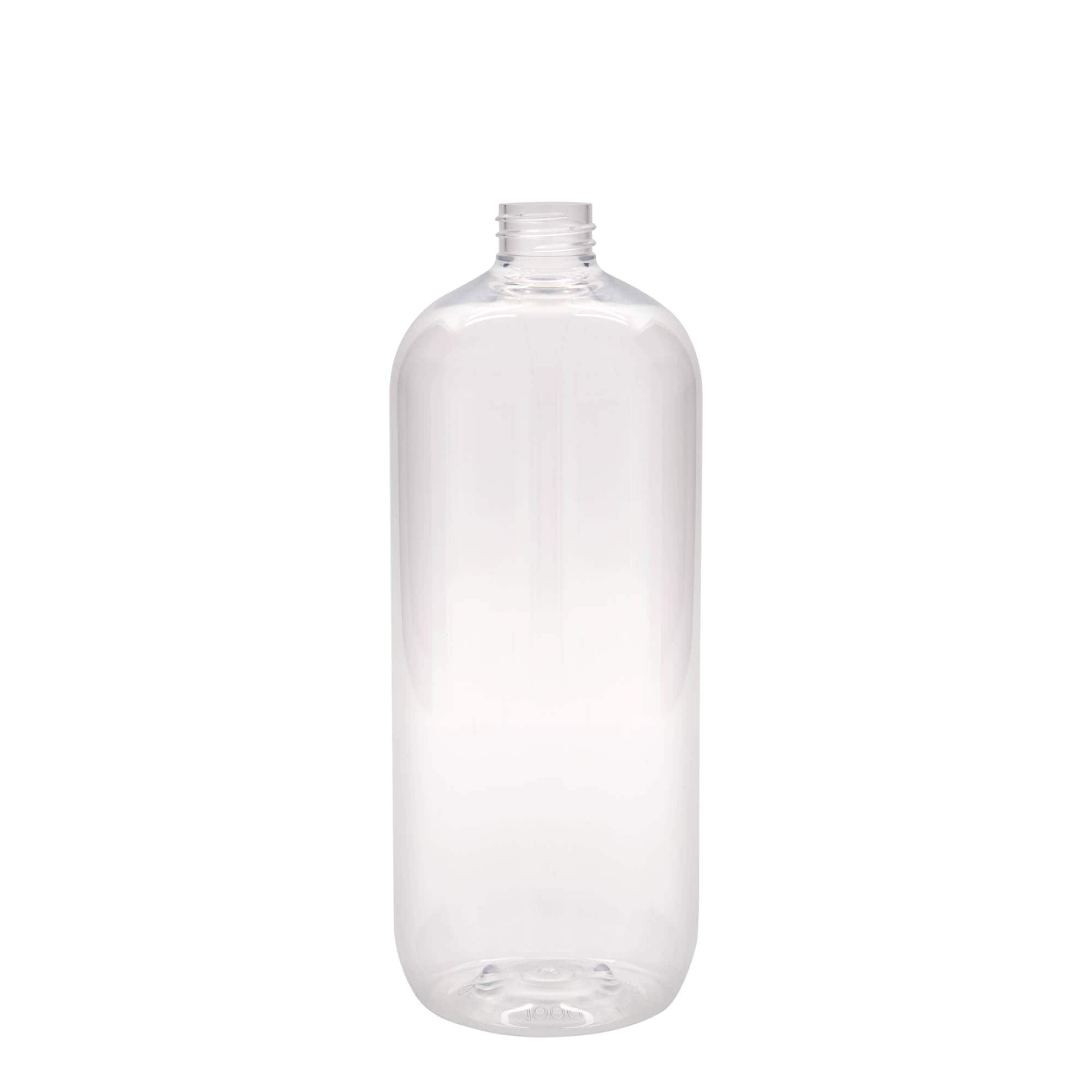 1.000 ml PET-Flasche „Boston“, Kunststoff, Mündung:  28/410