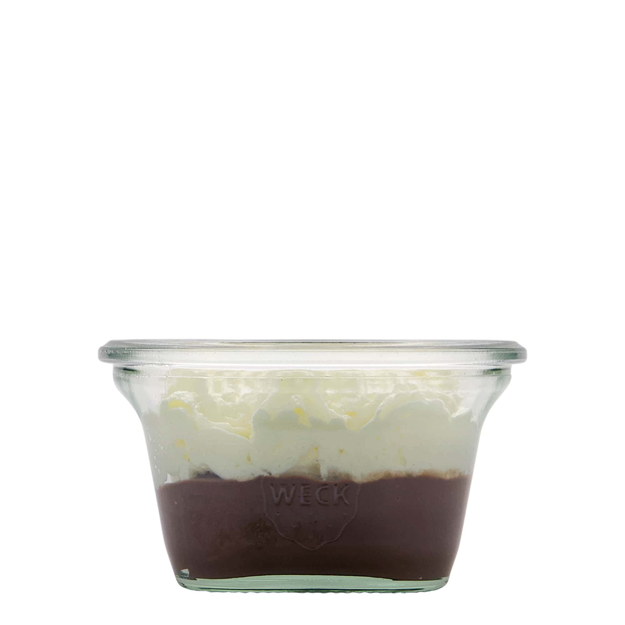 290 ml WECK-Quadroglas, quadratisch, Mündung: Rundrand 290 ml WECK-Quadroglas, quadratisch, Mündung: Rundrand