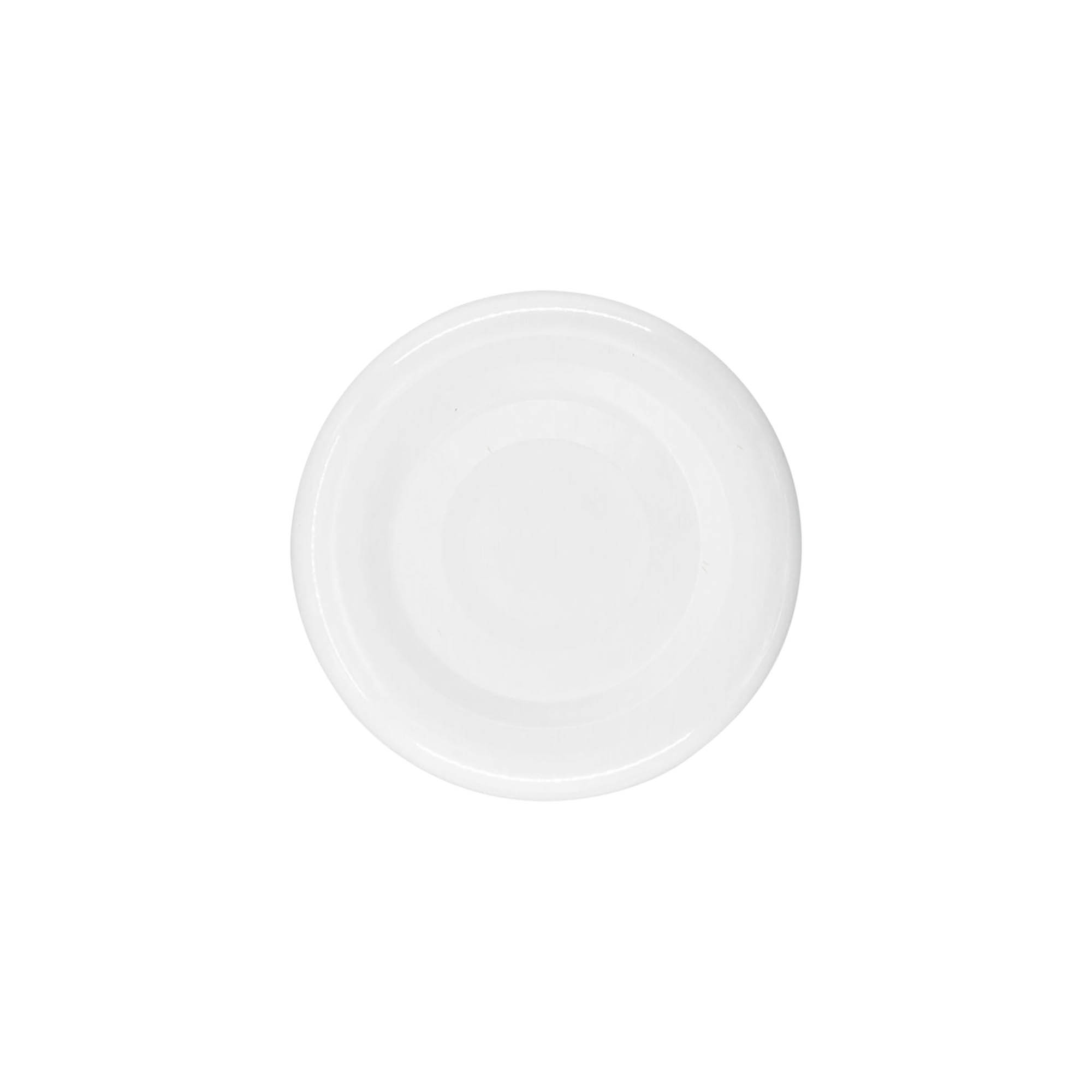 Twist-Off-Deckel, Weißblech, weiß, für Mündung: TO 38 Twist-Off-Deckel, Weißblech, weiß, für Mündung: TO 38