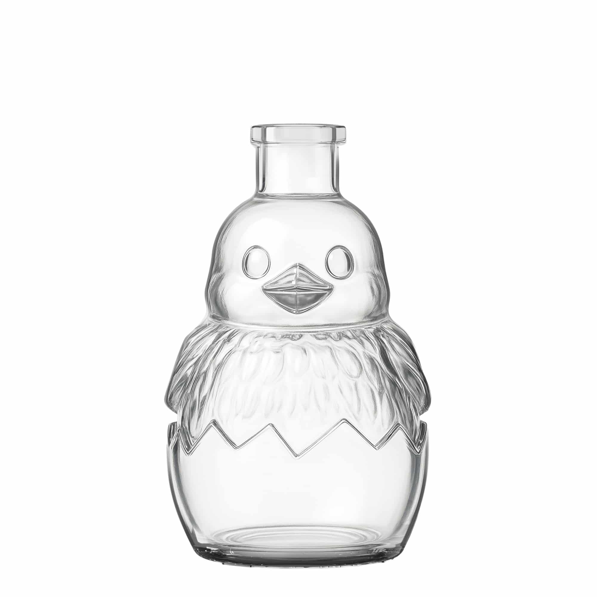 200 ml Glasflasche 'Küken, Mündung: Kork