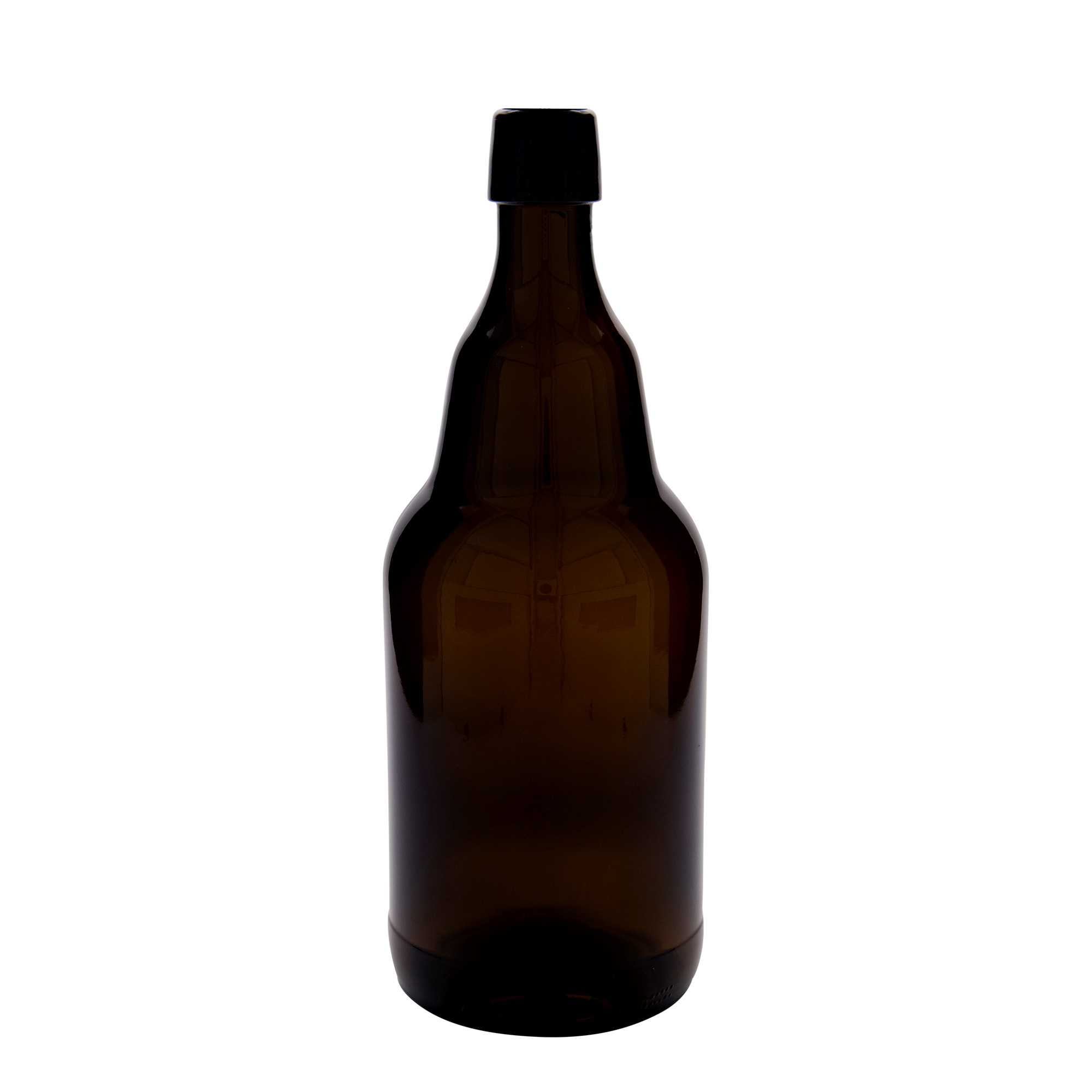 2.000 ml Bierflasche, Glas, braun, Mündung: Bügelverschluss 2.000 ml Bierflasche, Glas, braun, Mündung: Bügelverschluss