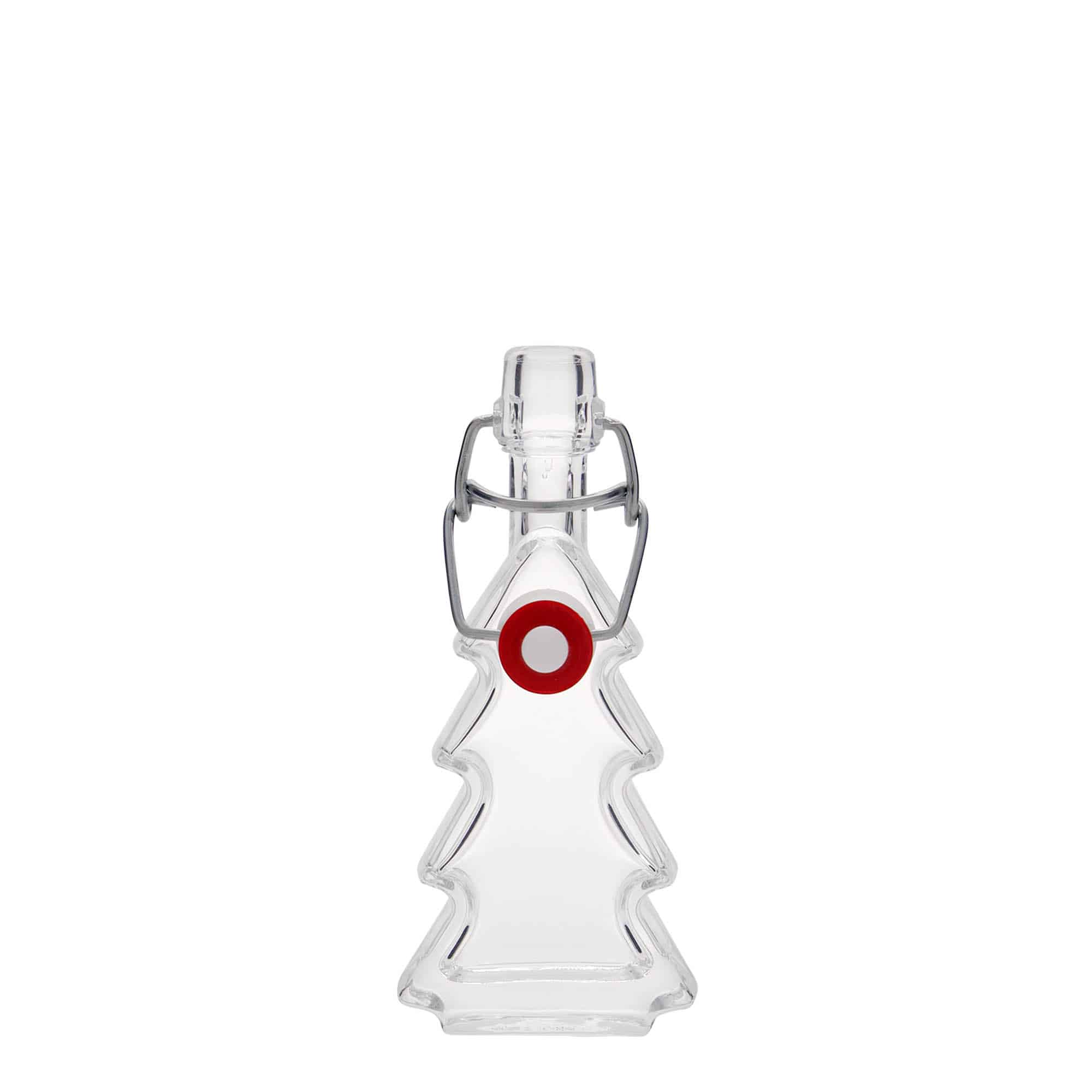 40 ml Glasflasche 'Tannenbaum', Mündung: Bügelverschluss 40 ml Glasflasche 'Tannenbaum', Mündung: Bügelverschluss