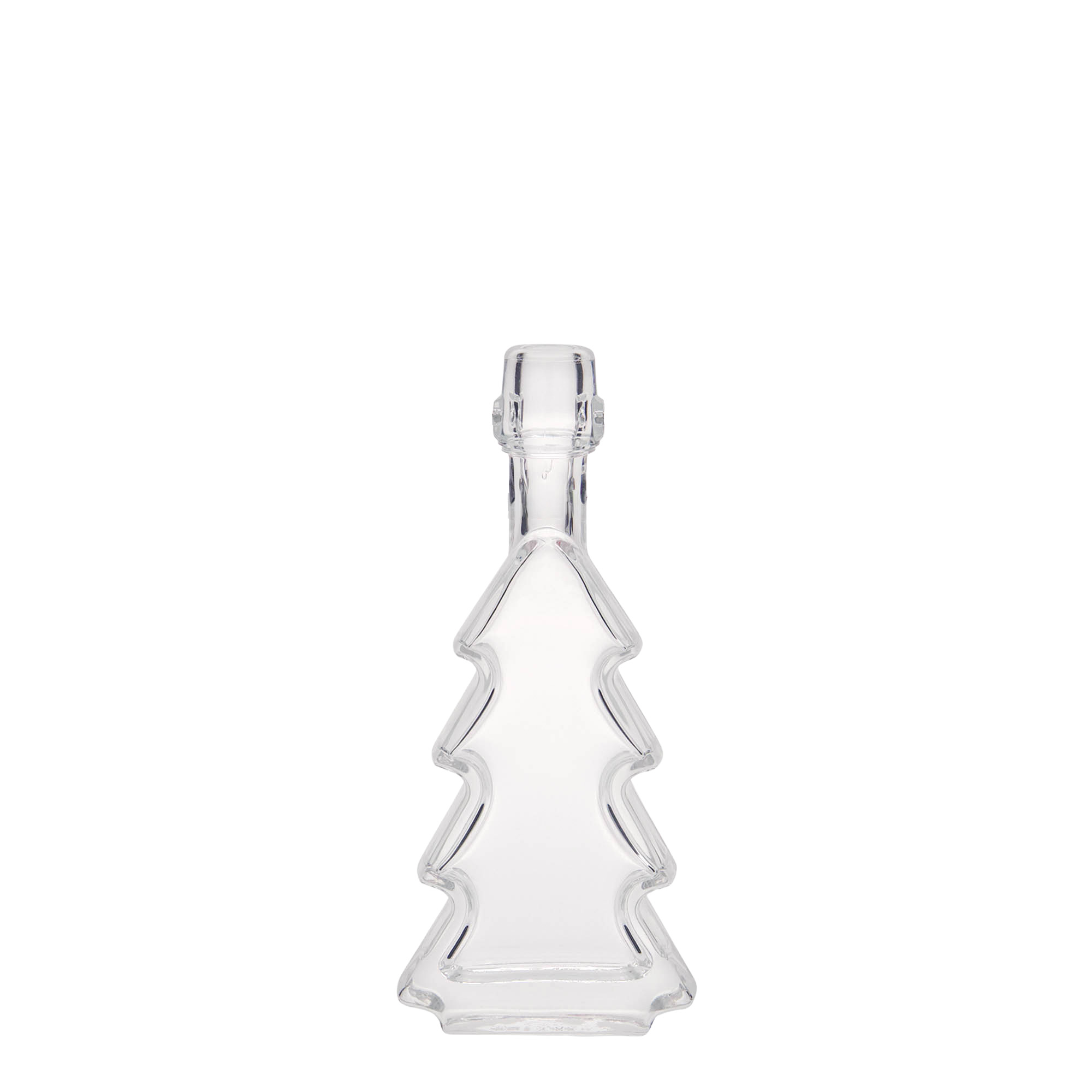 40 ml Glasflasche 'Tannenbaum', Mündung: Bügelverschluss 40 ml Glasflasche 'Tannenbaum', Mündung: Bügelverschluss