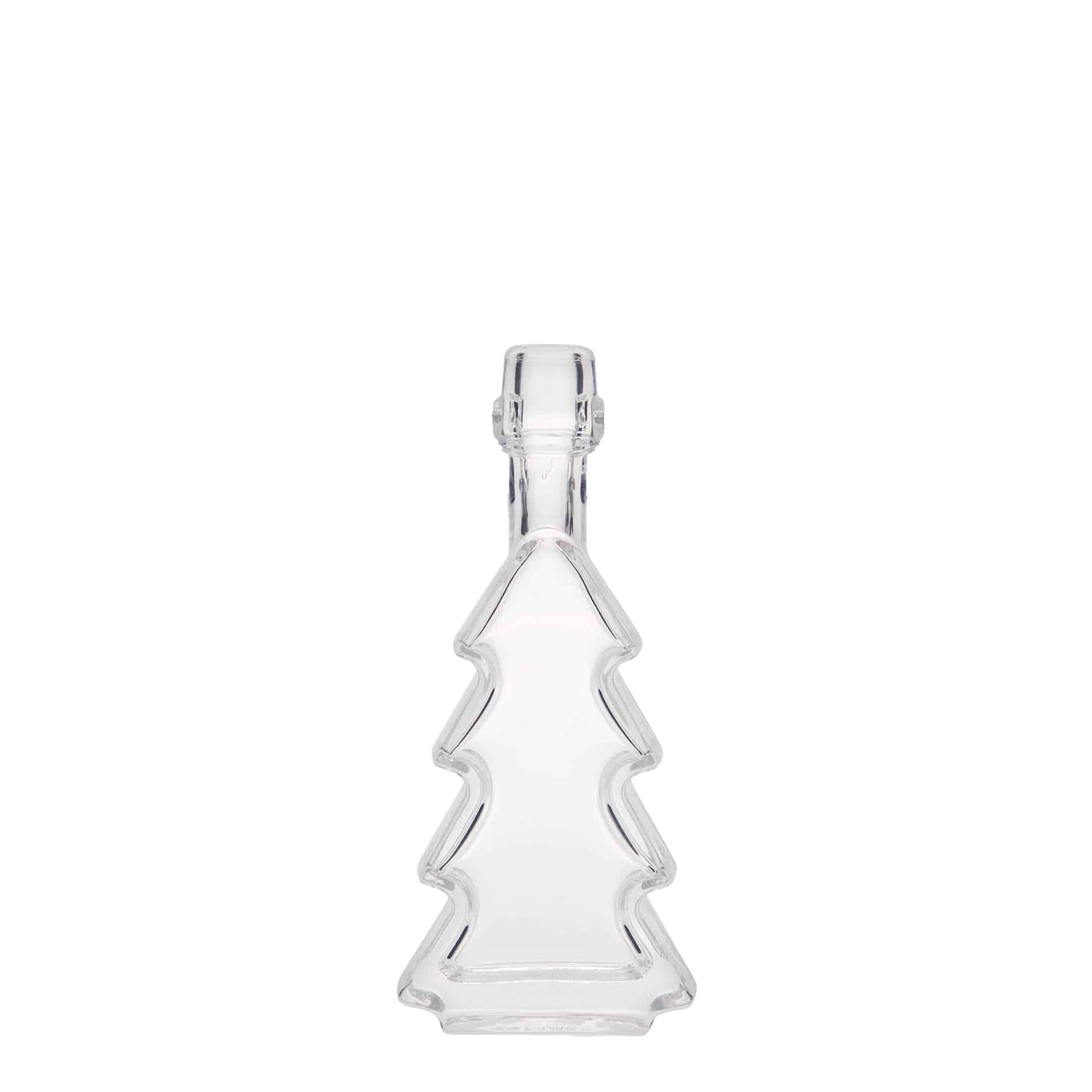 40 ml Glasflasche 'Tannenbaum', Mündung: Bügelverschluss 40 ml Glasflasche 'Tannenbaum', Mündung: Bügelverschluss