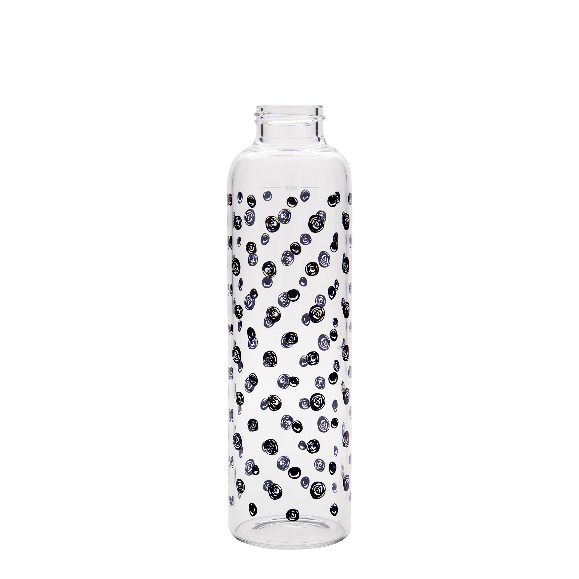 500 ml Trinkflasche „Perseus - Schwarze Punkte“, Mündung: Schraubverschluss