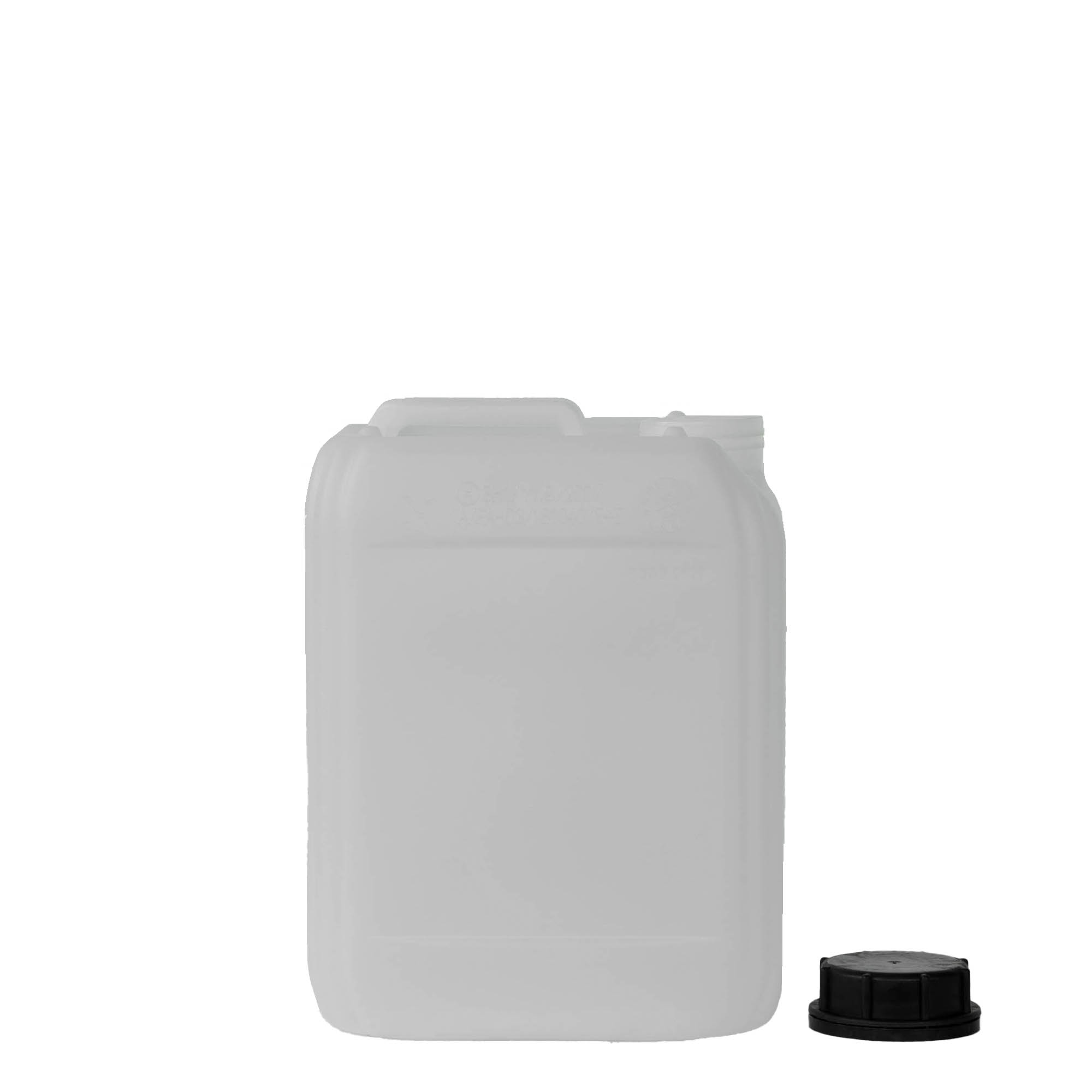 5 l Kanister, rechteckig, HDPE-Kunststoff, natur, Mündung: ND 55