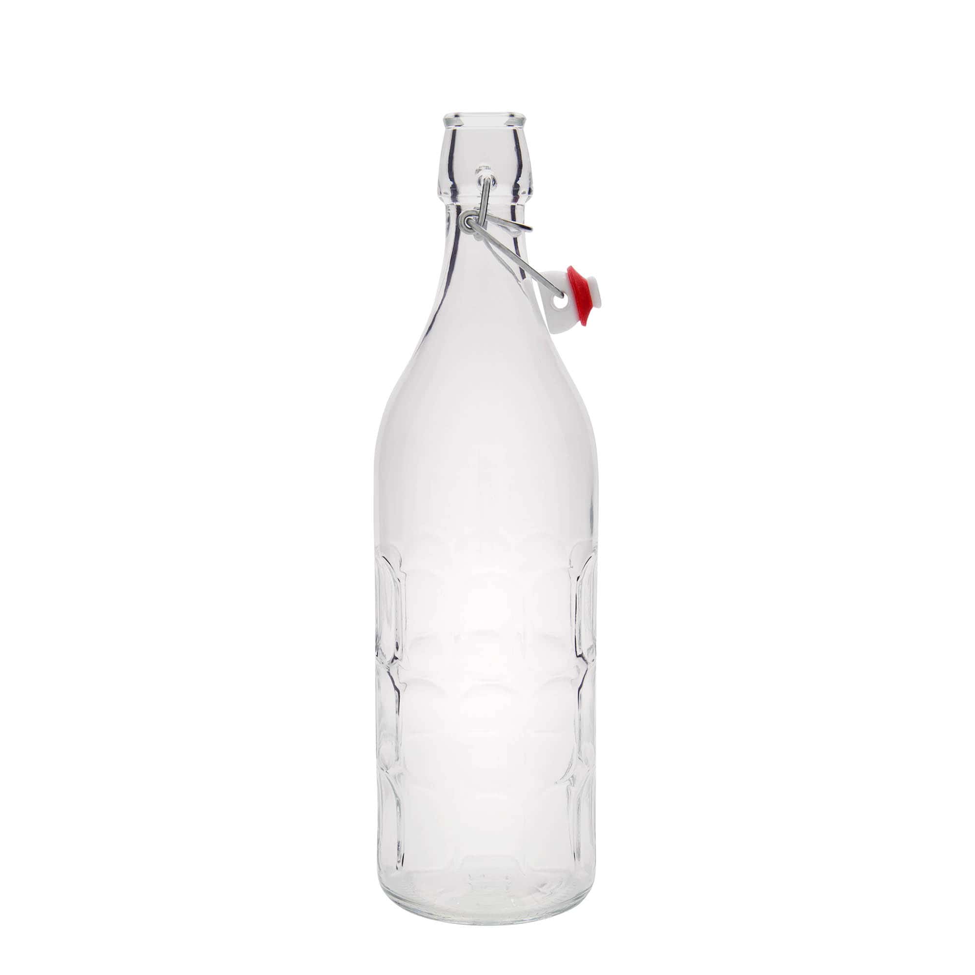 1.000 ml Glasflasche Moresca, Mündung: Bügelverschluss 1.000 ml Glasflasche Moresca, Mündung: Bügelverschluss