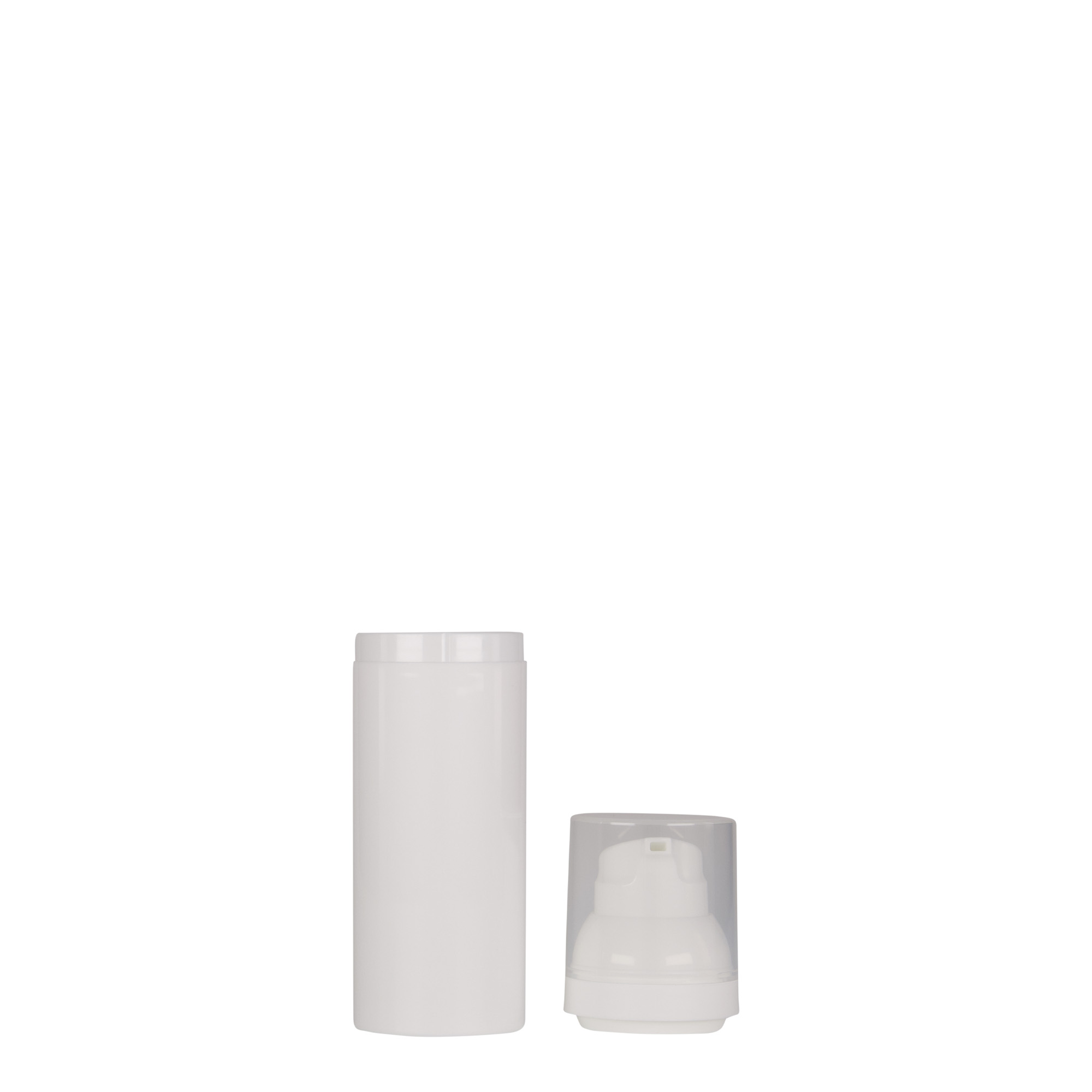 50 ml Airless Dispenser „Mezzo“, PP-Kunststoff, weiß