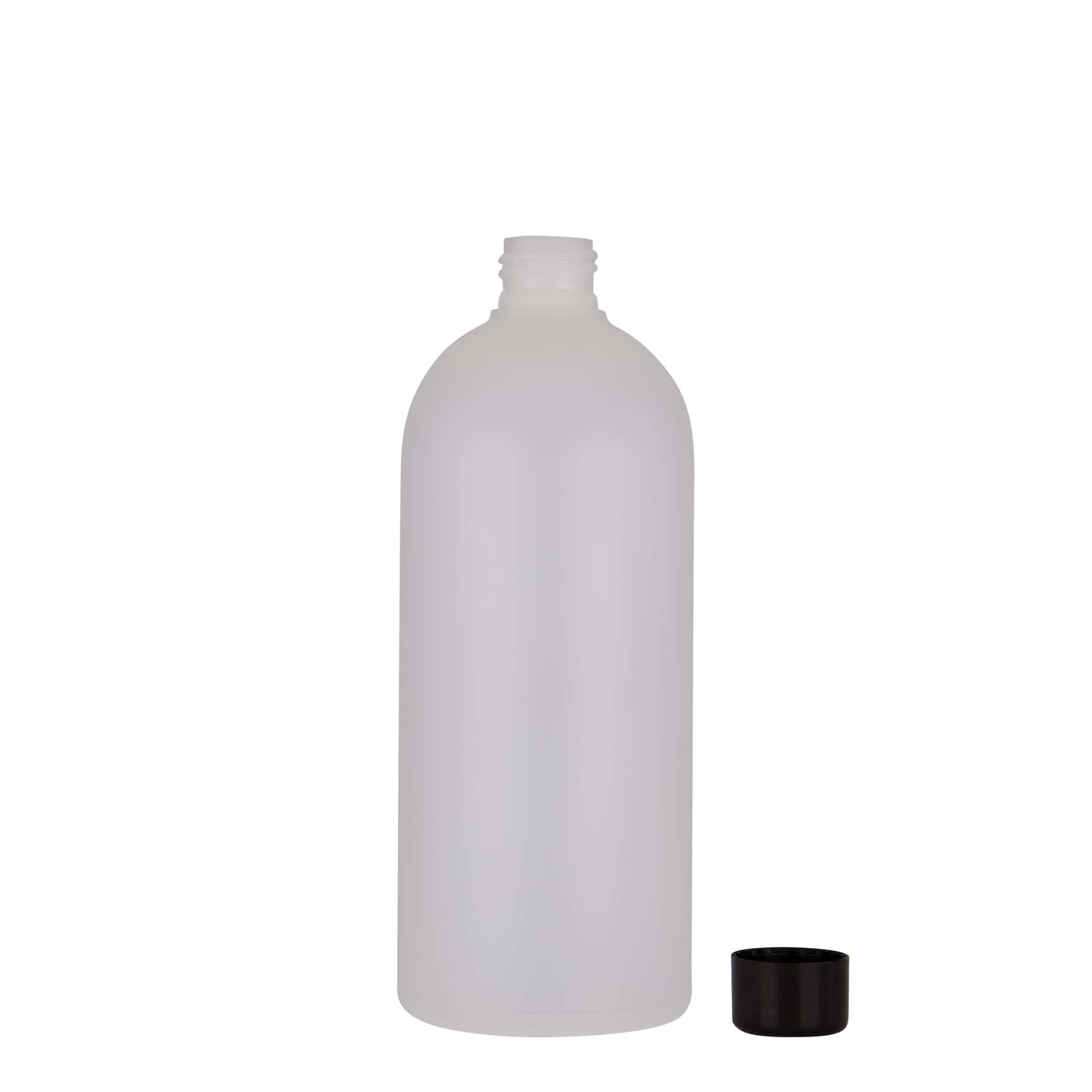 500 ml Kunststoffflasche 'Tuffy', HDPE, natur, Mündung: 24/410