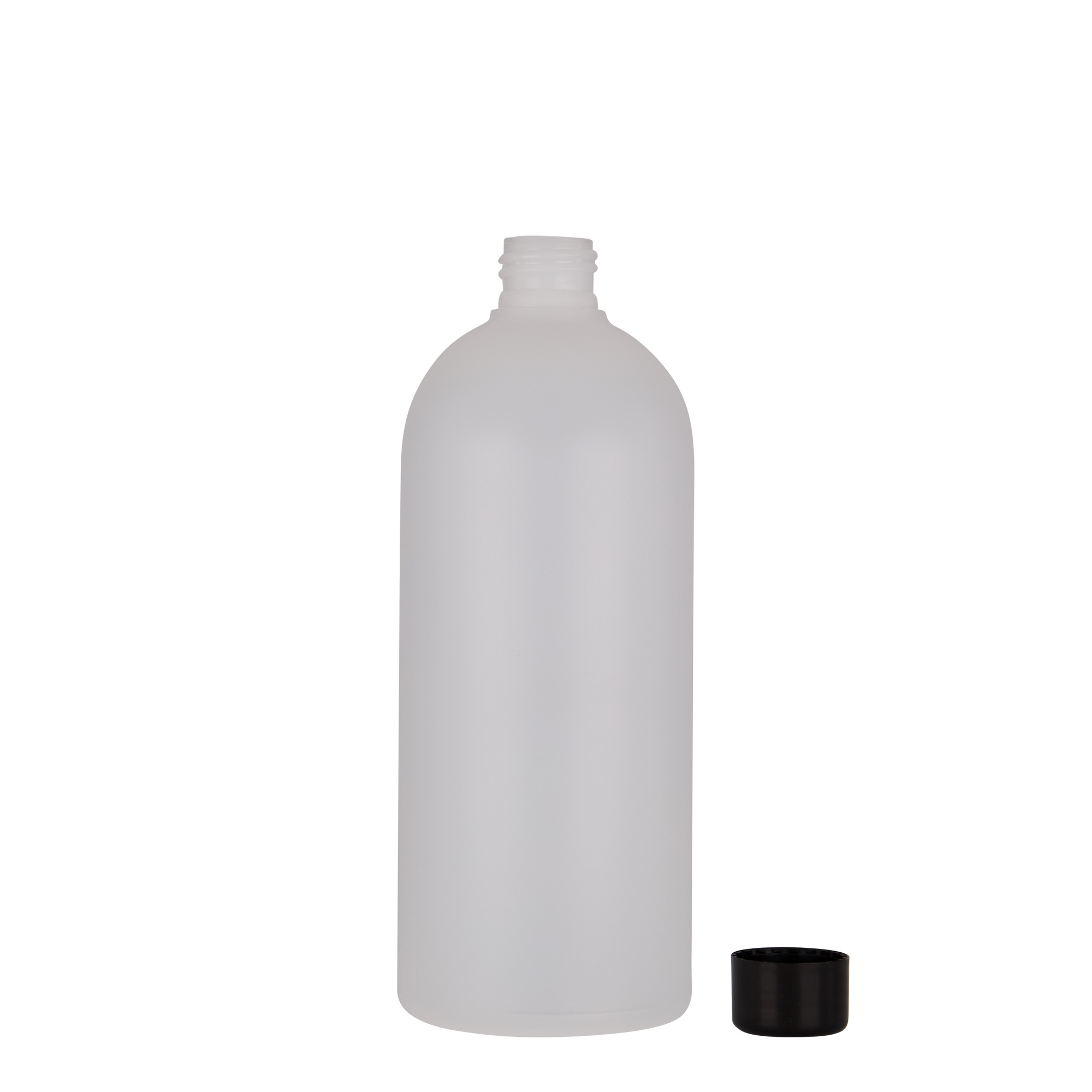 500 ml Kunststoffflasche „Tuffy“, HDPE, natur, Mündung:  24/410