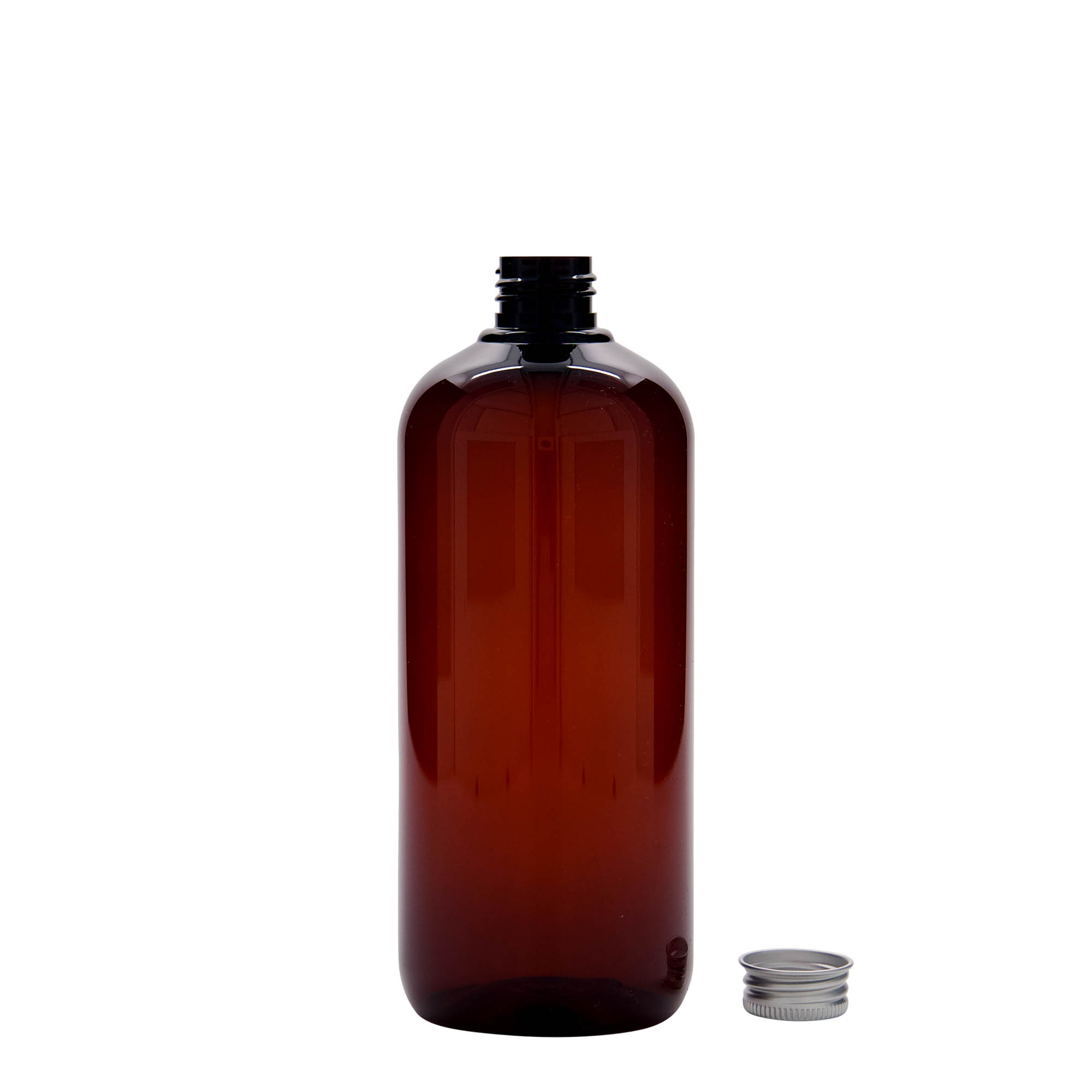 500 ml Recycling-Kunststoffflasche 'Victor's Best', PCR, braun, Mündung: 24/410 500 ml Recycling-Kunststoffflasche 'Victor's Best', PCR, braun, Mündung: 24/410