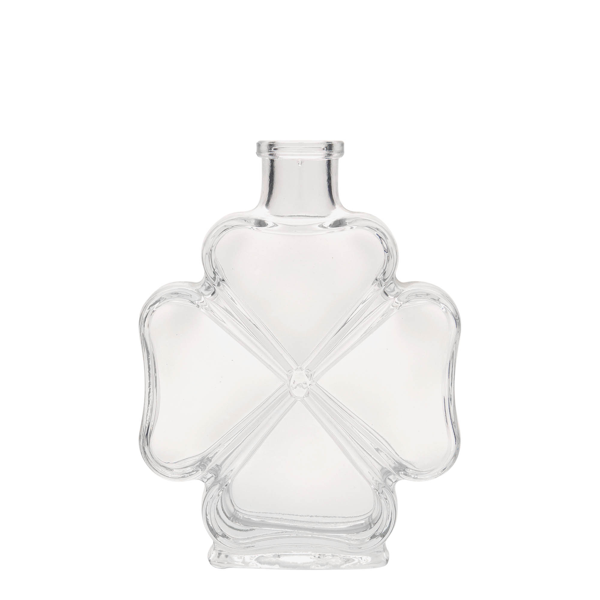 200 ml Glasflasche „Kleeblatt“, Mündung: Kork