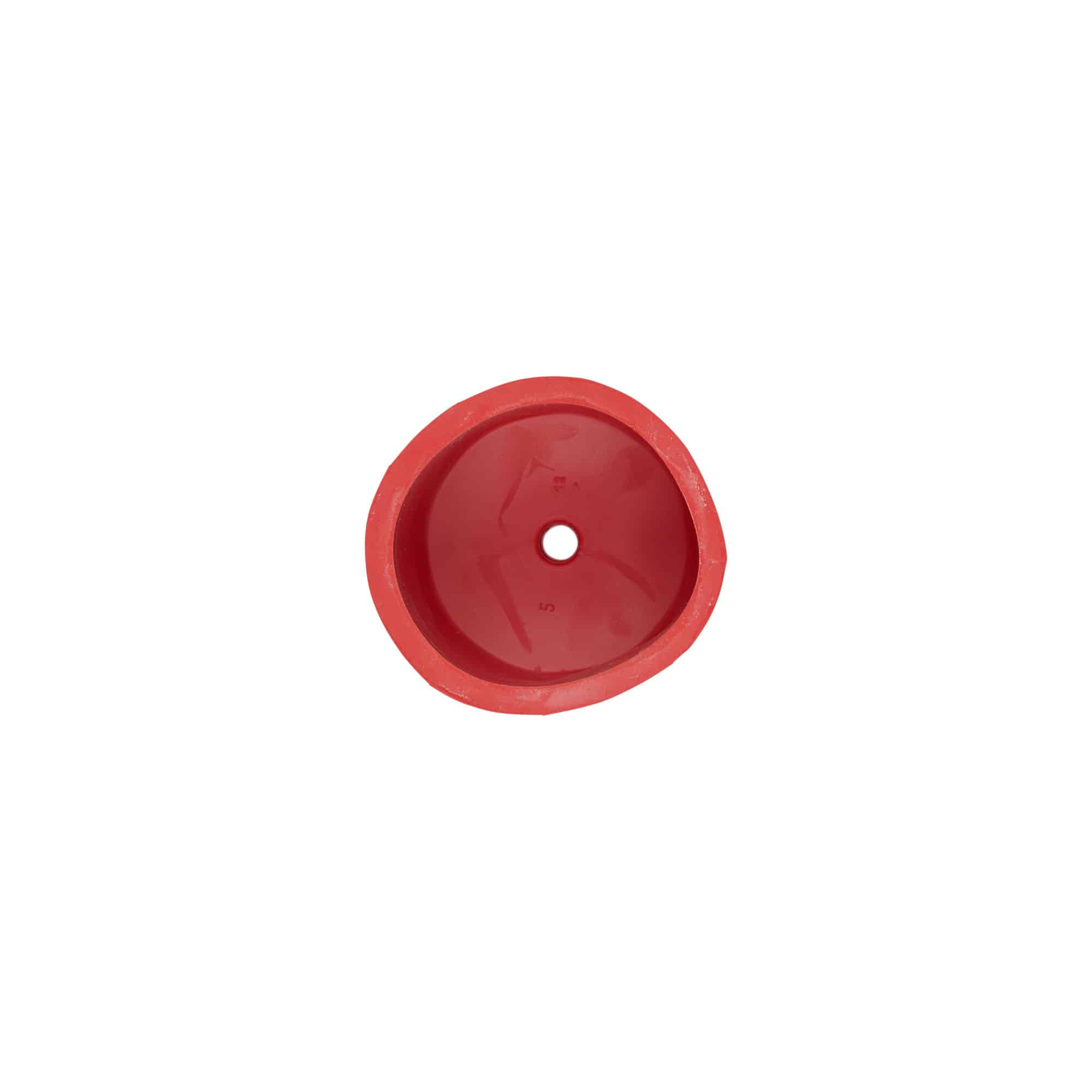 Gärkappe Typ 5, Gummi, rot