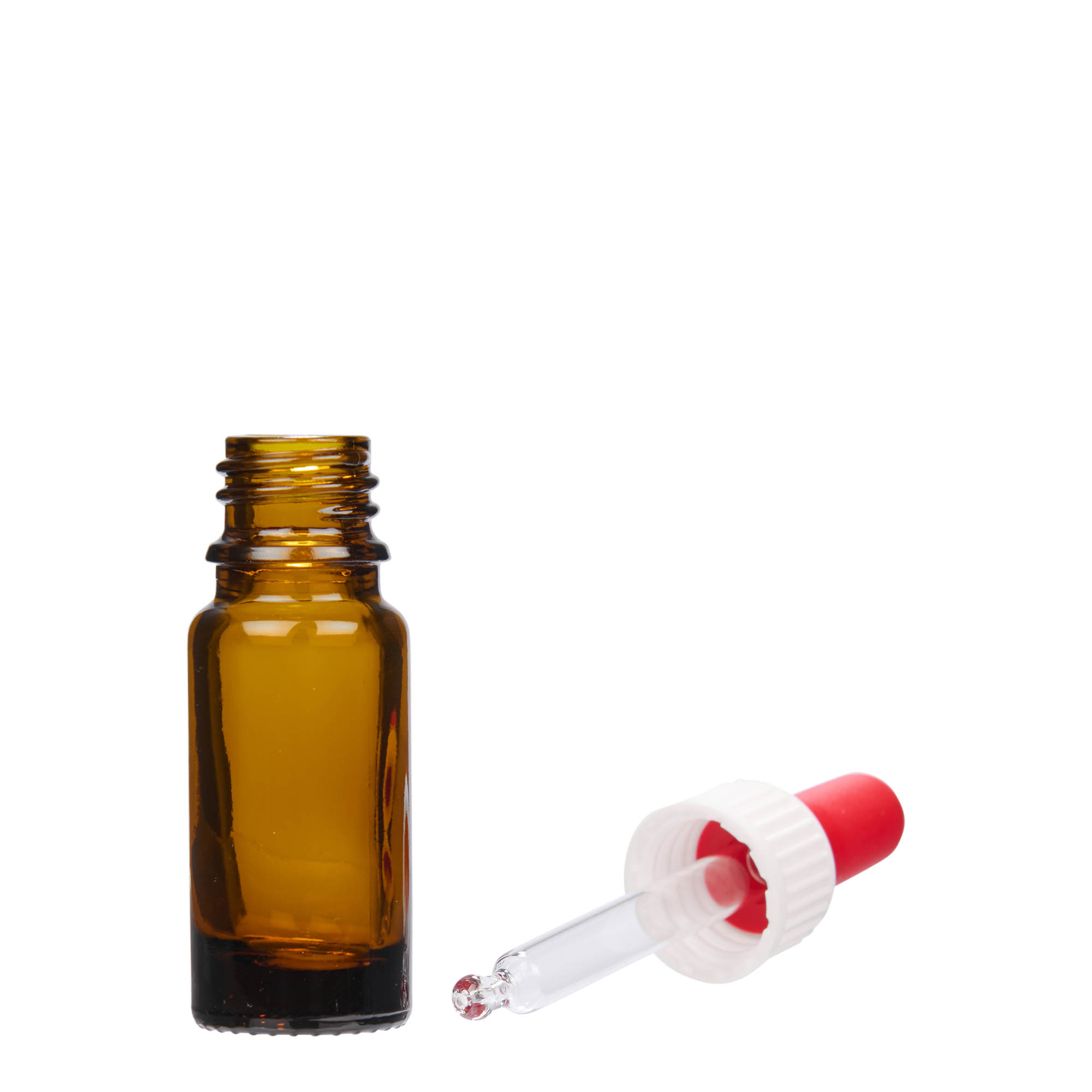 10 ml Pipettenflasche Medizin, Glas, braun, Mündung: DIN 18 10 ml Pipettenflasche Medizin, Glas, braun, Mündung: DIN 18