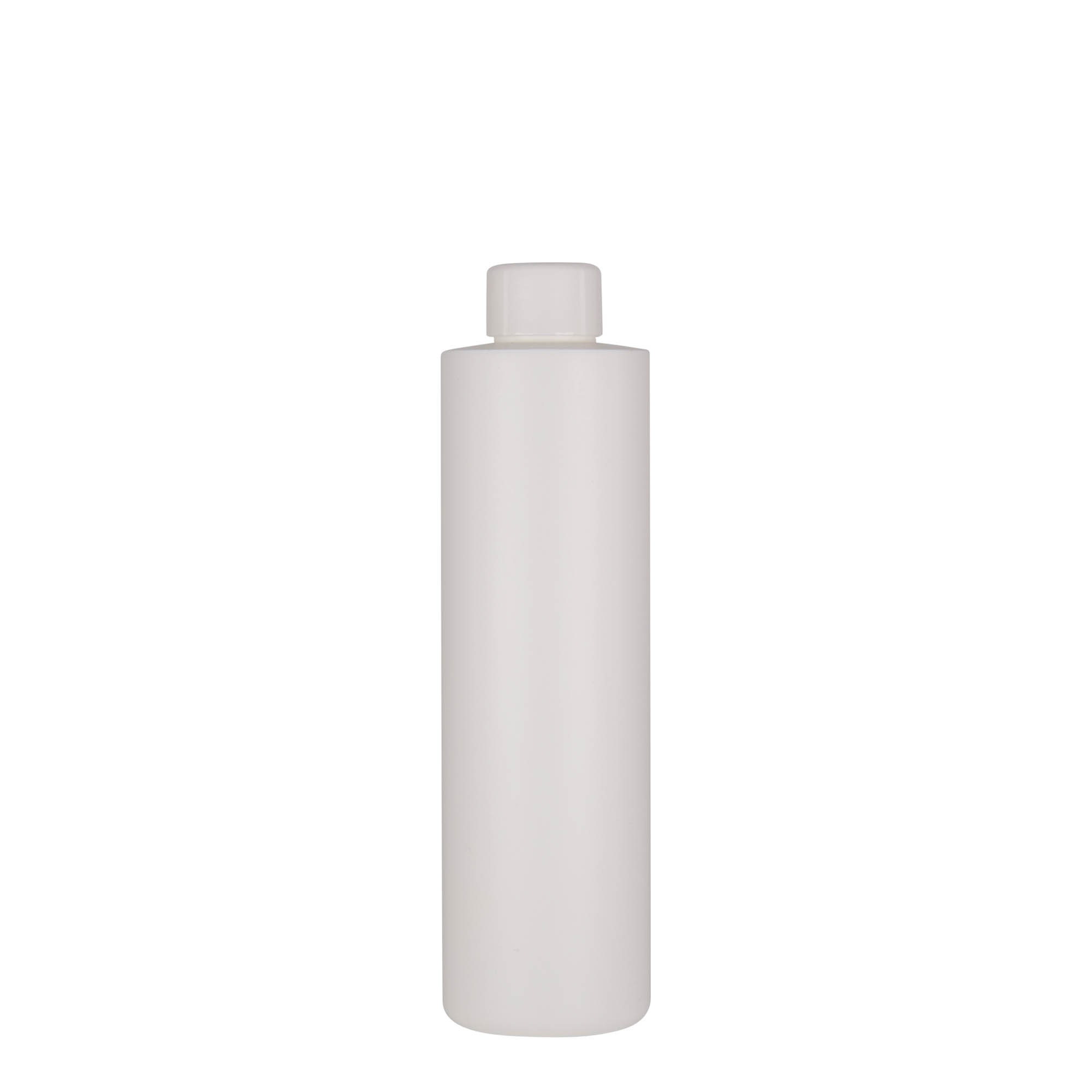 250 ml Kunststoffflasche 'Pipe', HDPE, weiß, Mündung: 24/410 250 ml Kunststoffflasche 'Pipe', HDPE, weiß, Mündung: 24/410