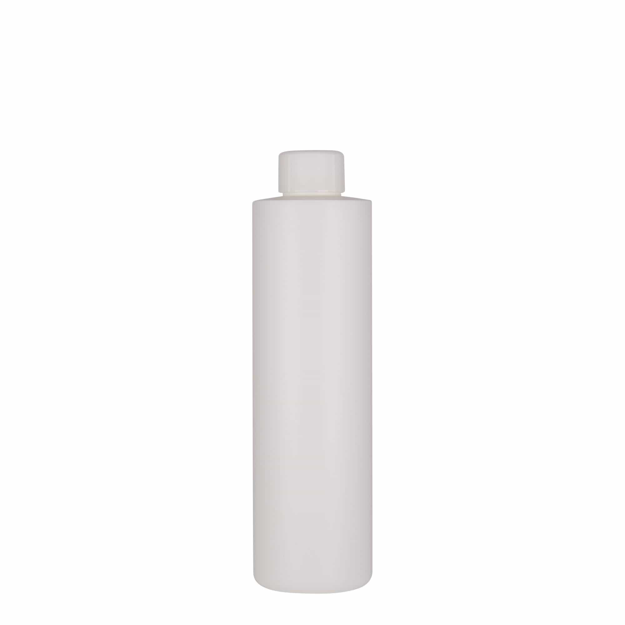 250 ml Kunststoffflasche „Pipe“, HDPE, weiß, Mündung:  24/410