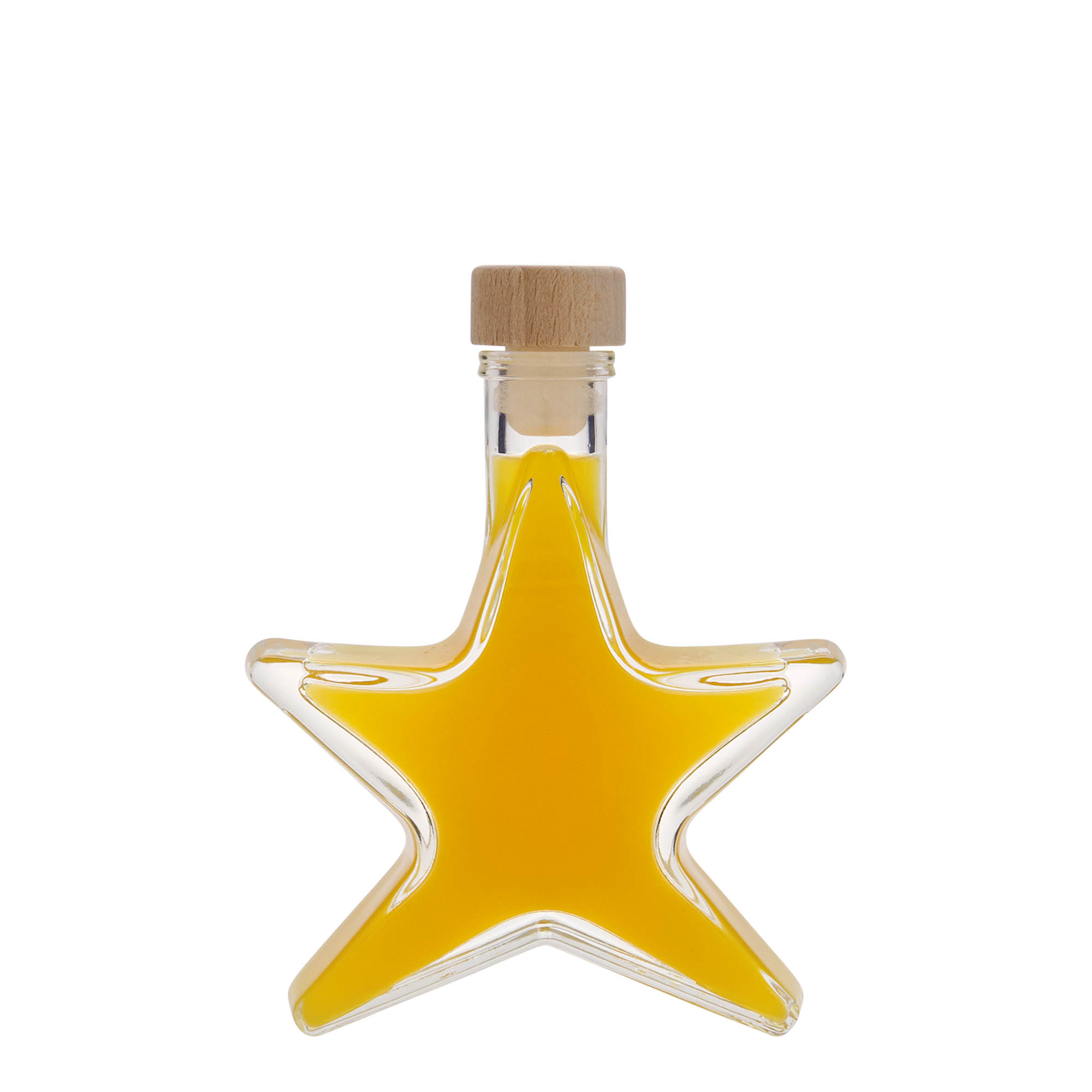 100 ml Glasflasche 'Stern', Mündung: Kork