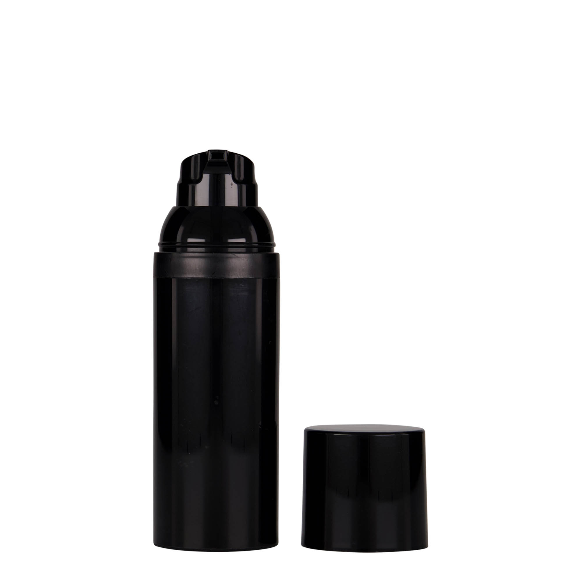 50 ml Airless Dispenser „Mezzo“, PP-Kunststoff, schwarz